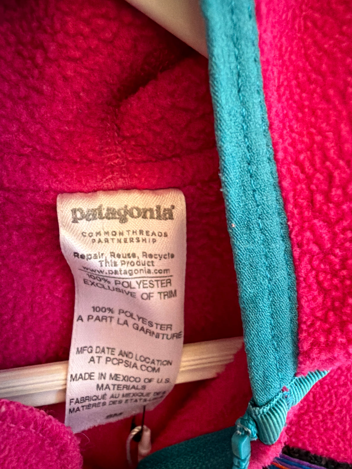 Patagonia Hot Pink Fleece / 6 months