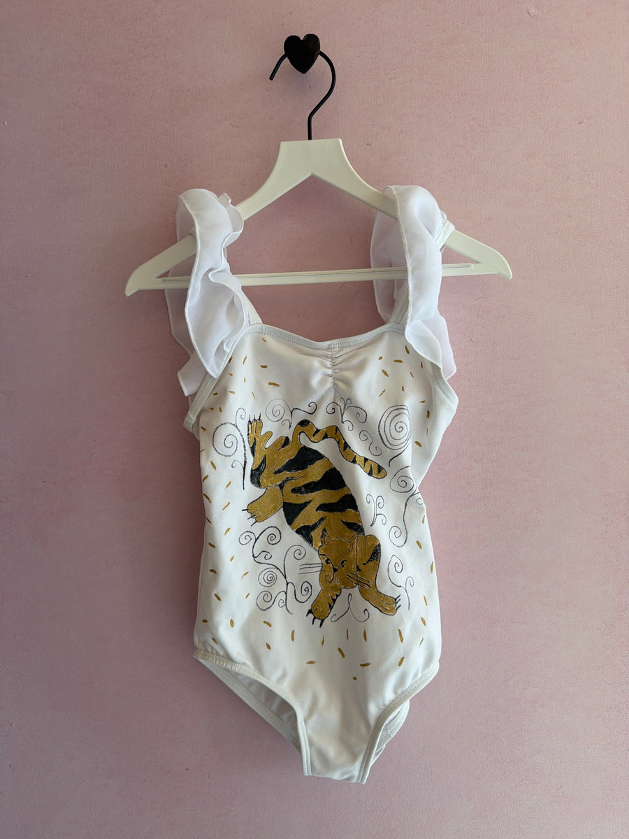Hand-Painted Tiger OFAK Dancewear / 4-6