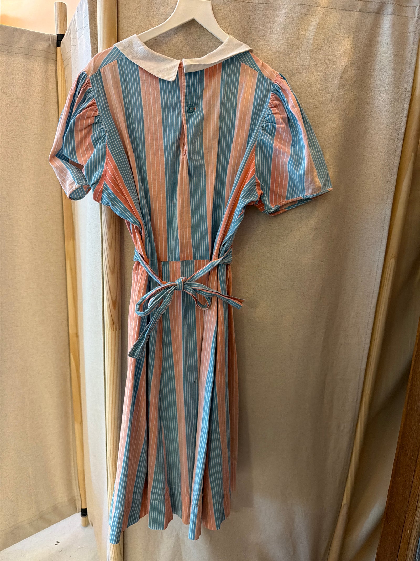 vintage antique feedsack 40s american handmade Dress