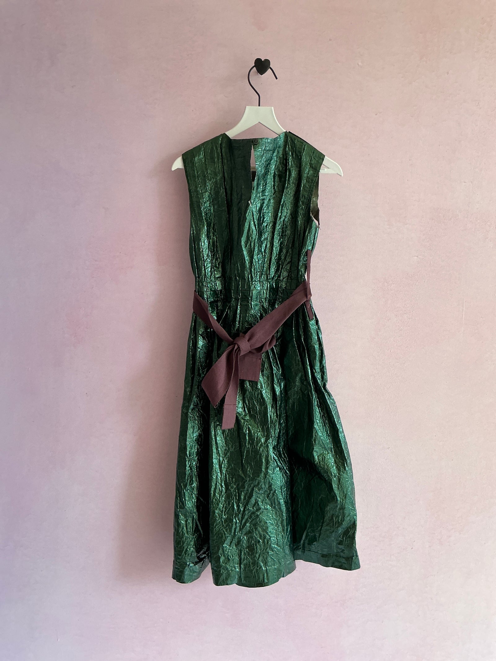 TiA CiBaNi Green Shimmer Dress / 7-8 Years