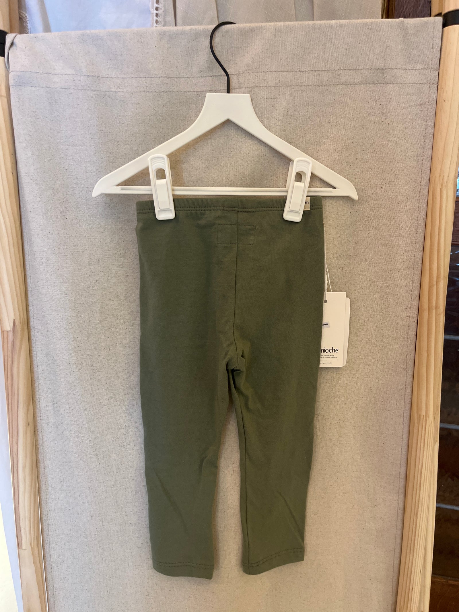 NWTs mini mioche Thyme Cloud Snug 100% organic cotton Leggings / 1-2 Years
