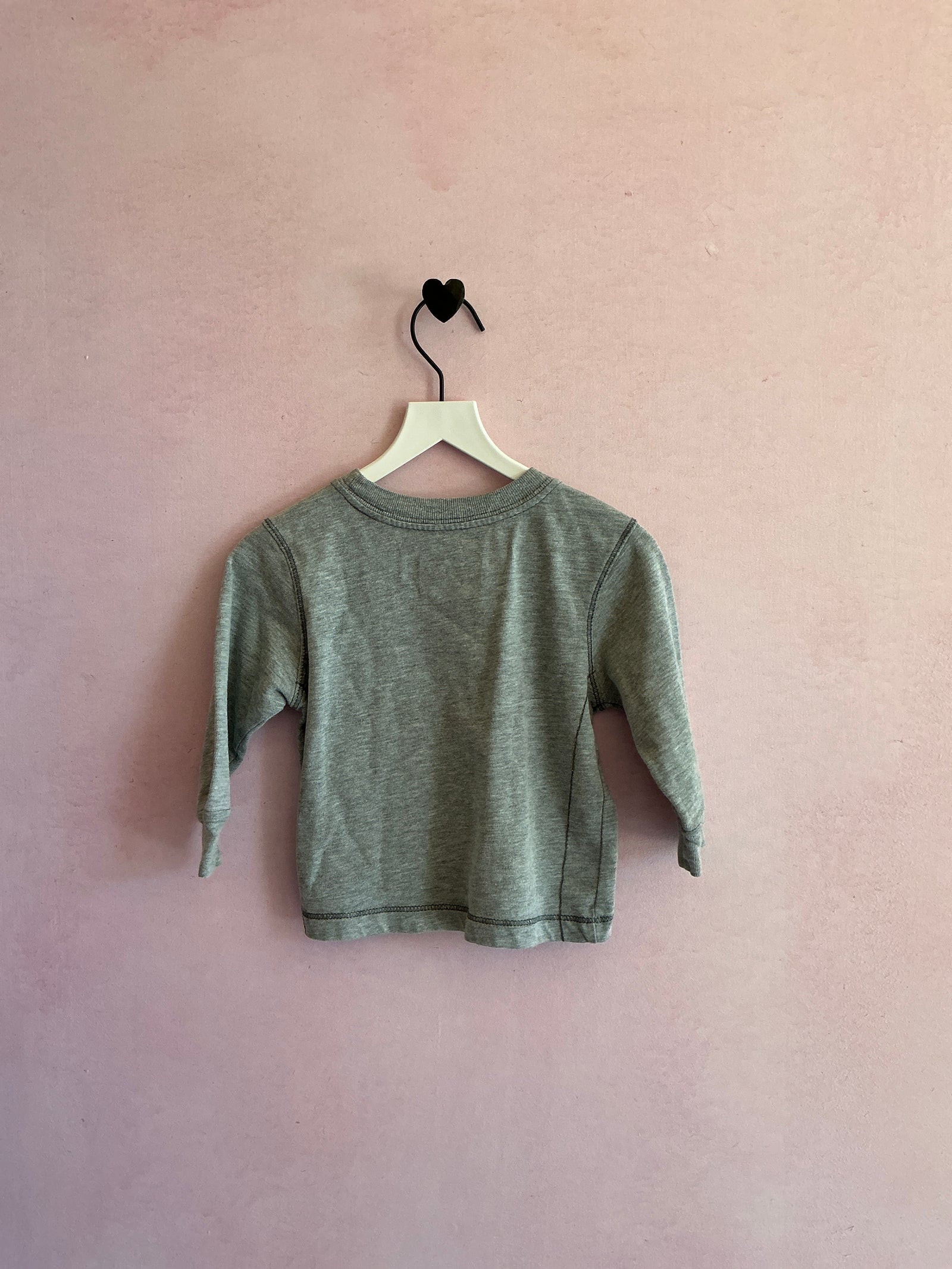 vintage old navy contrast stitch long sleeve  / 12-18 months
