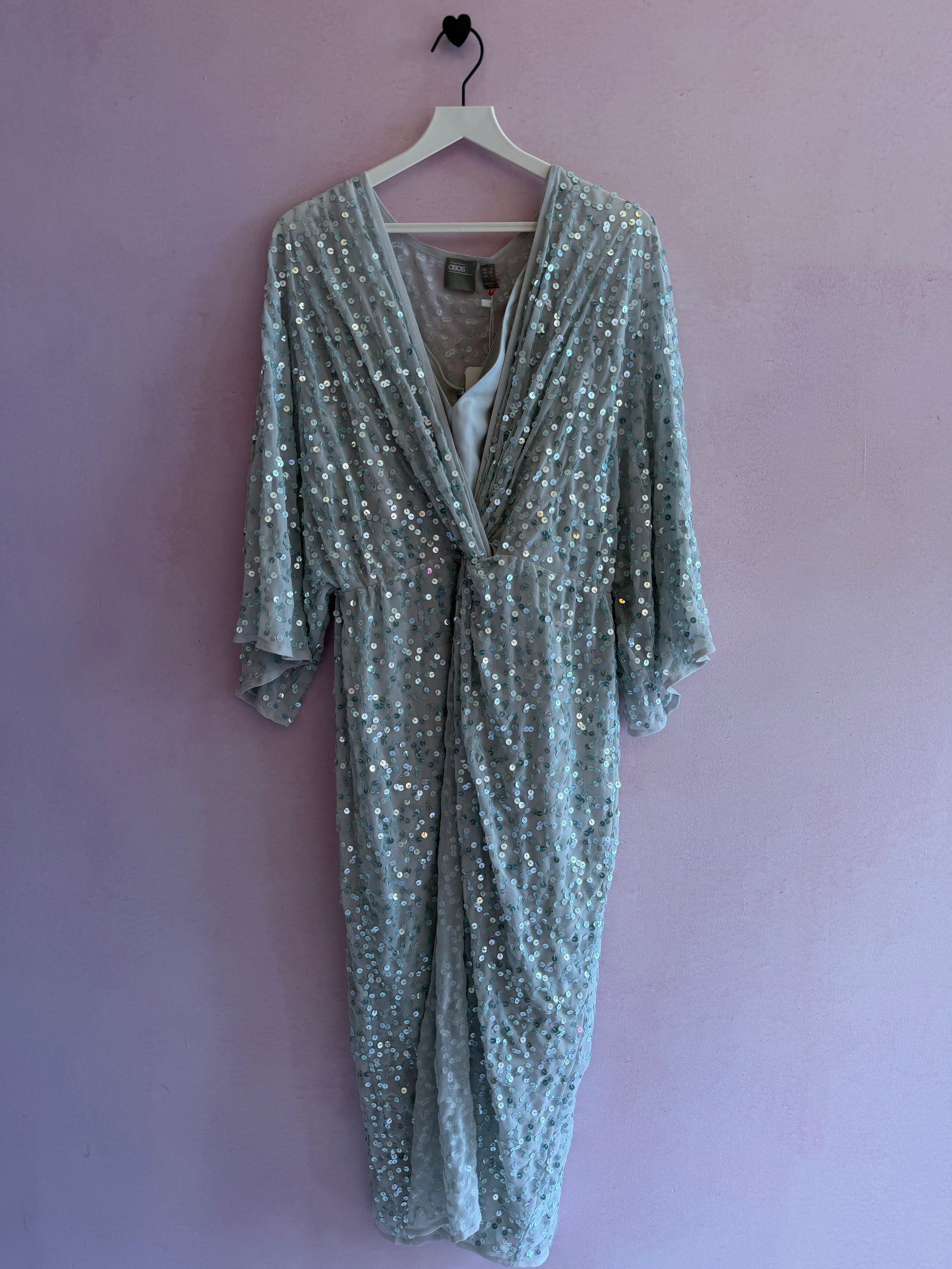 ASOS Silver Sequin Dress / Women's 6