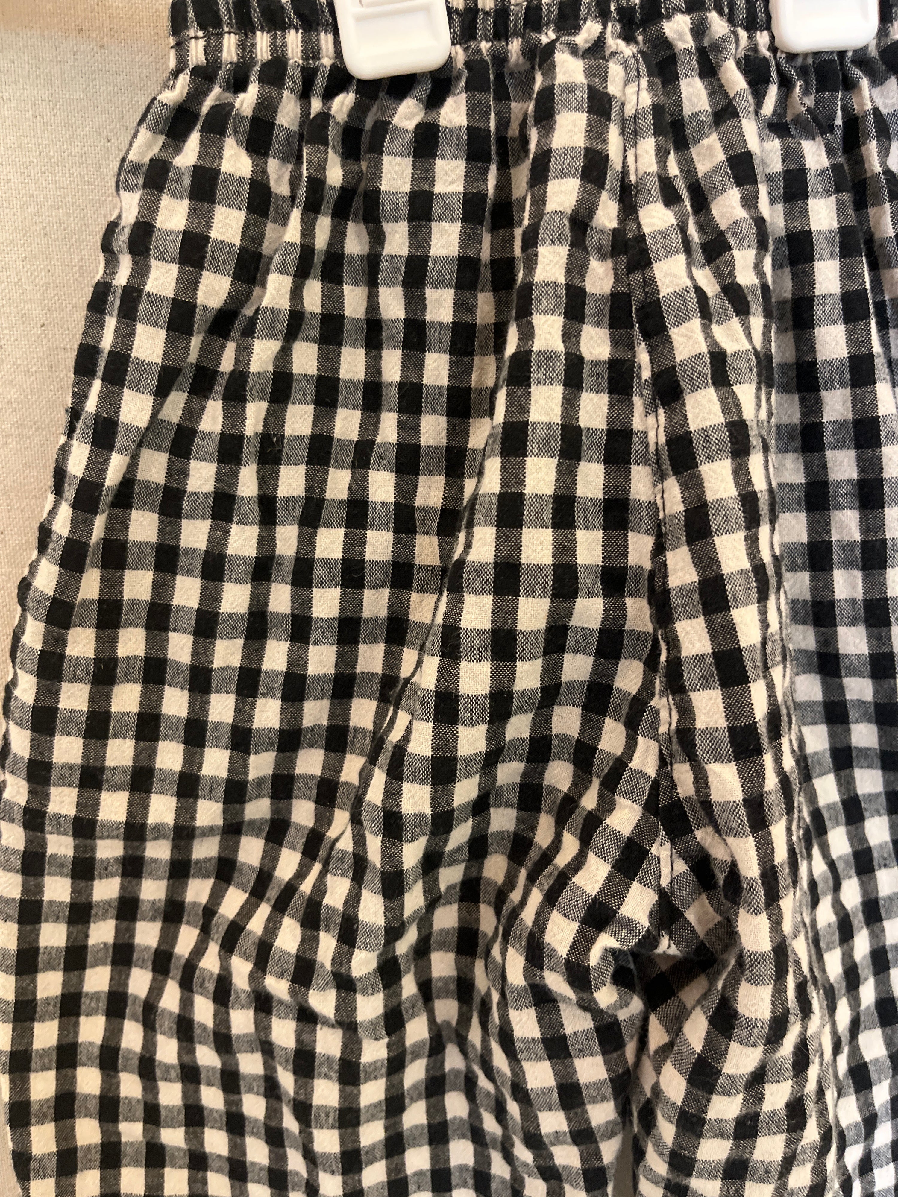 The Goguma Black Gingham Pants / 2T