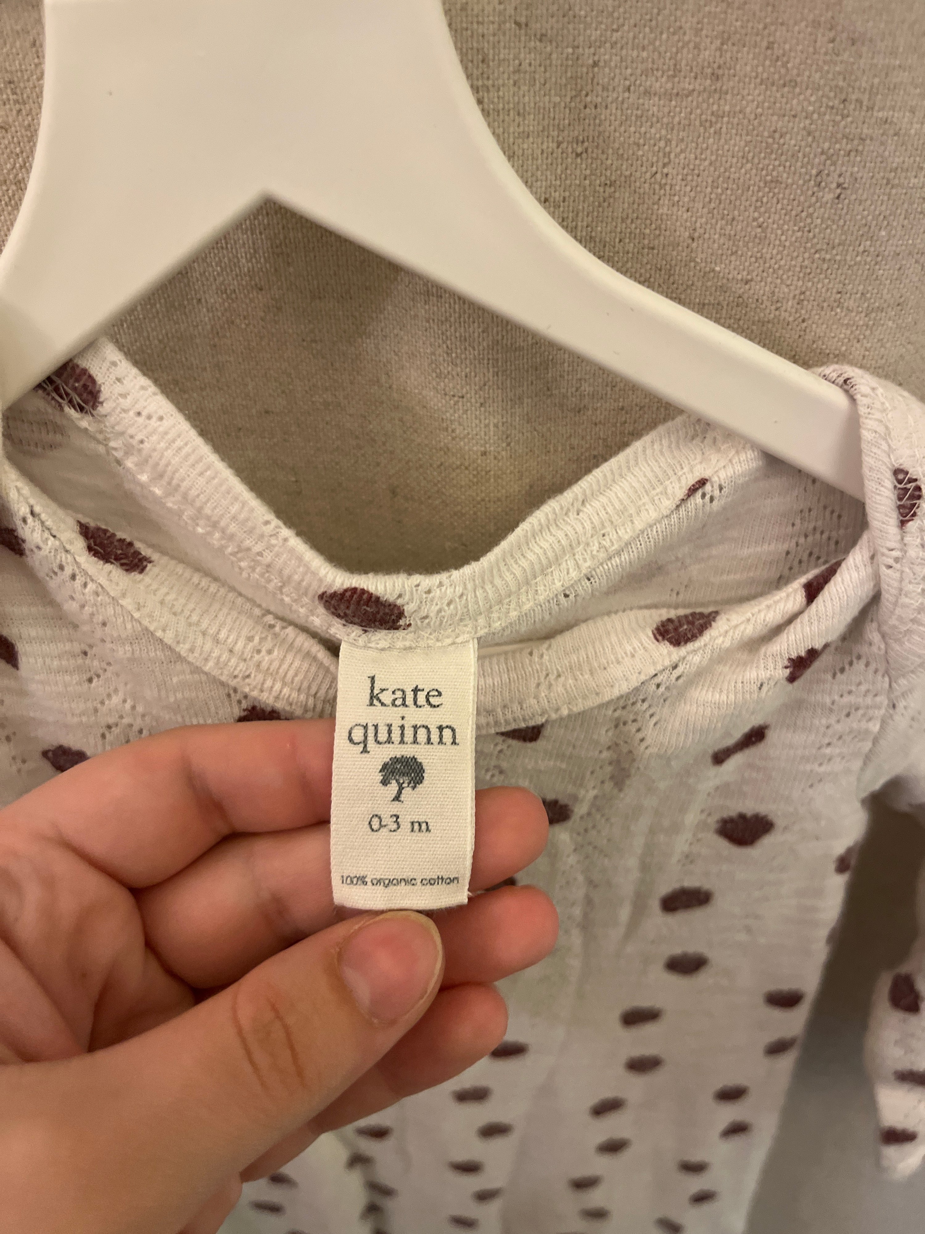 Kate Quinn Organics Strawberry Knot Nightgown / 0-3 months