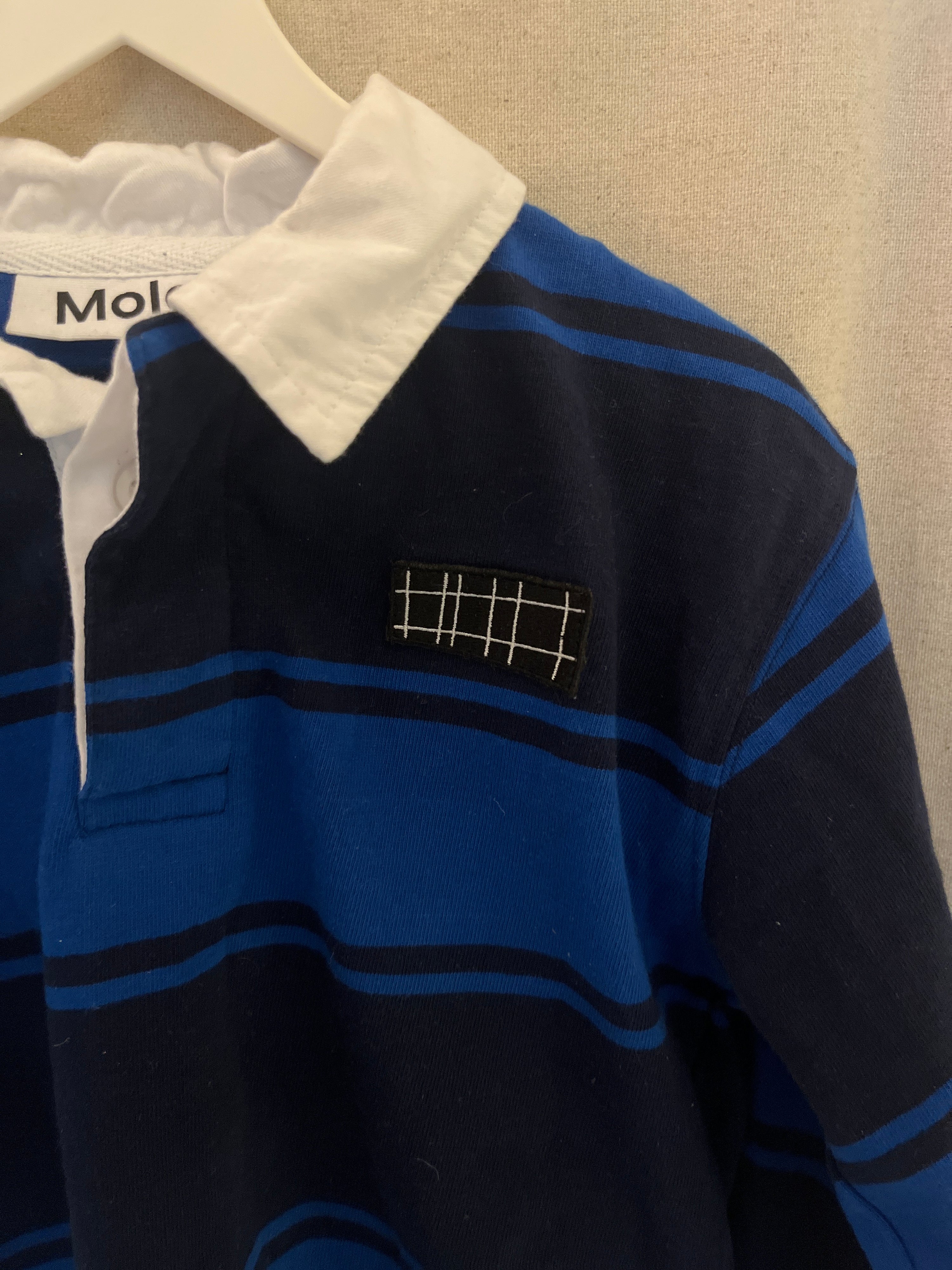 Molo Blue White collar Sweater / 9