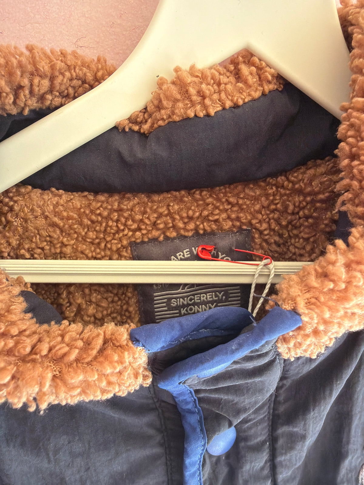 Konny Navy Sherpa Fleece Bomber Jacket / 2T