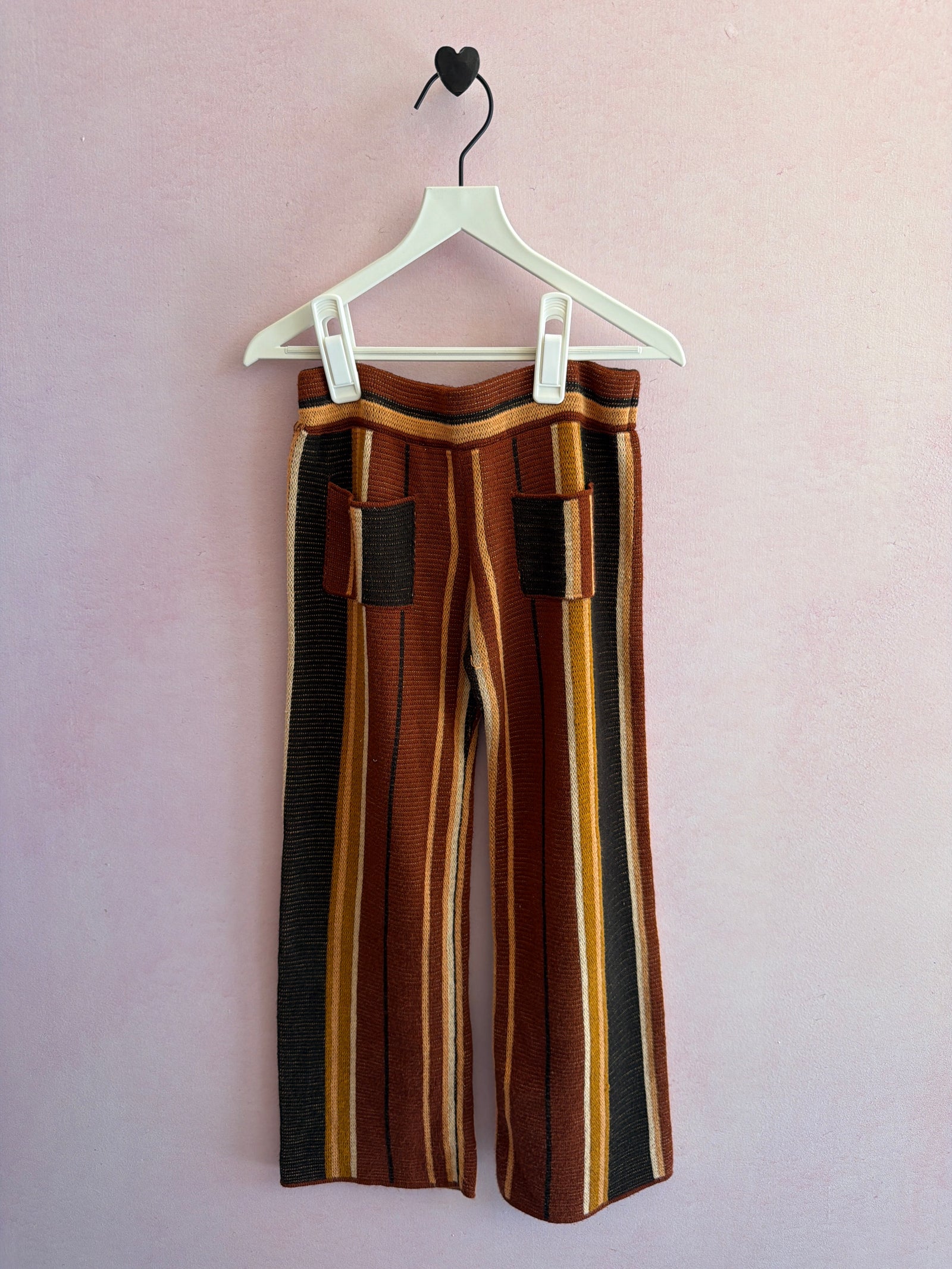 Misha & Puff Brown Orange Stripe Pants / 3-4