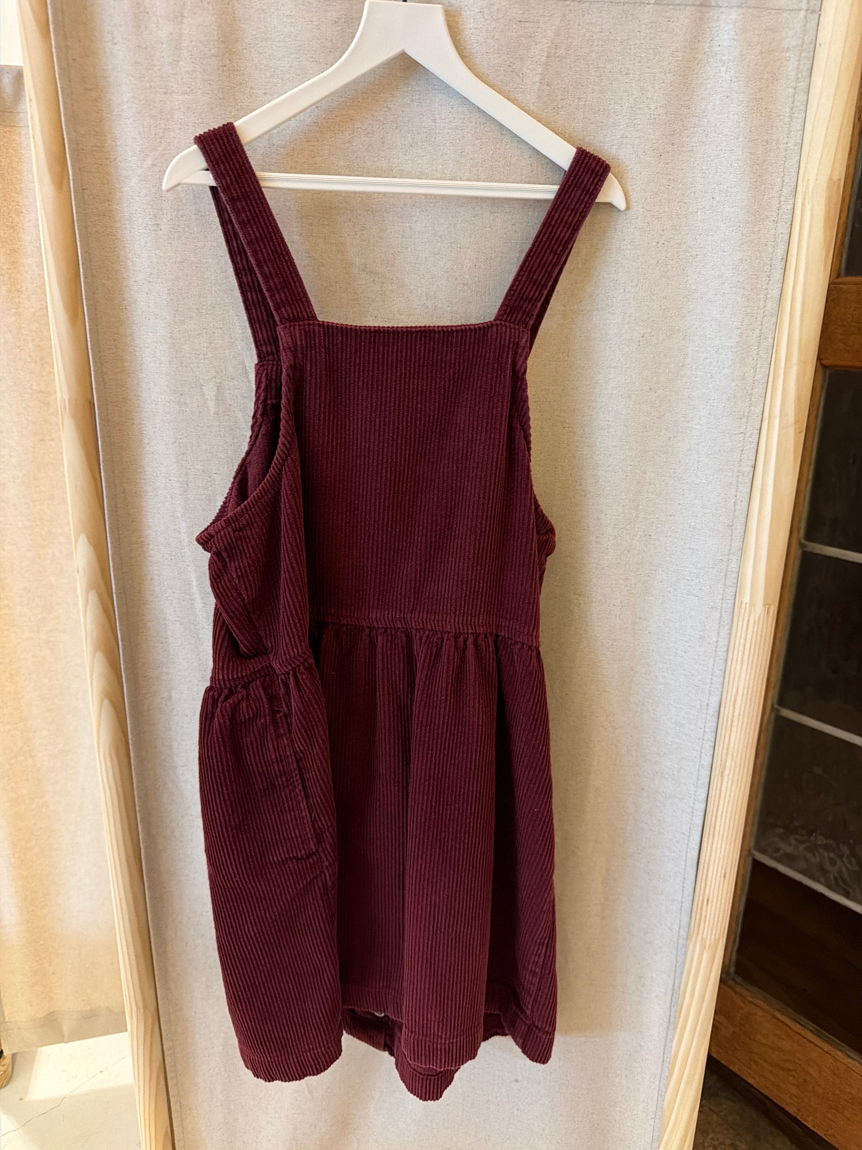 Cat & Jack Burgundy Pinafore Dress / 10