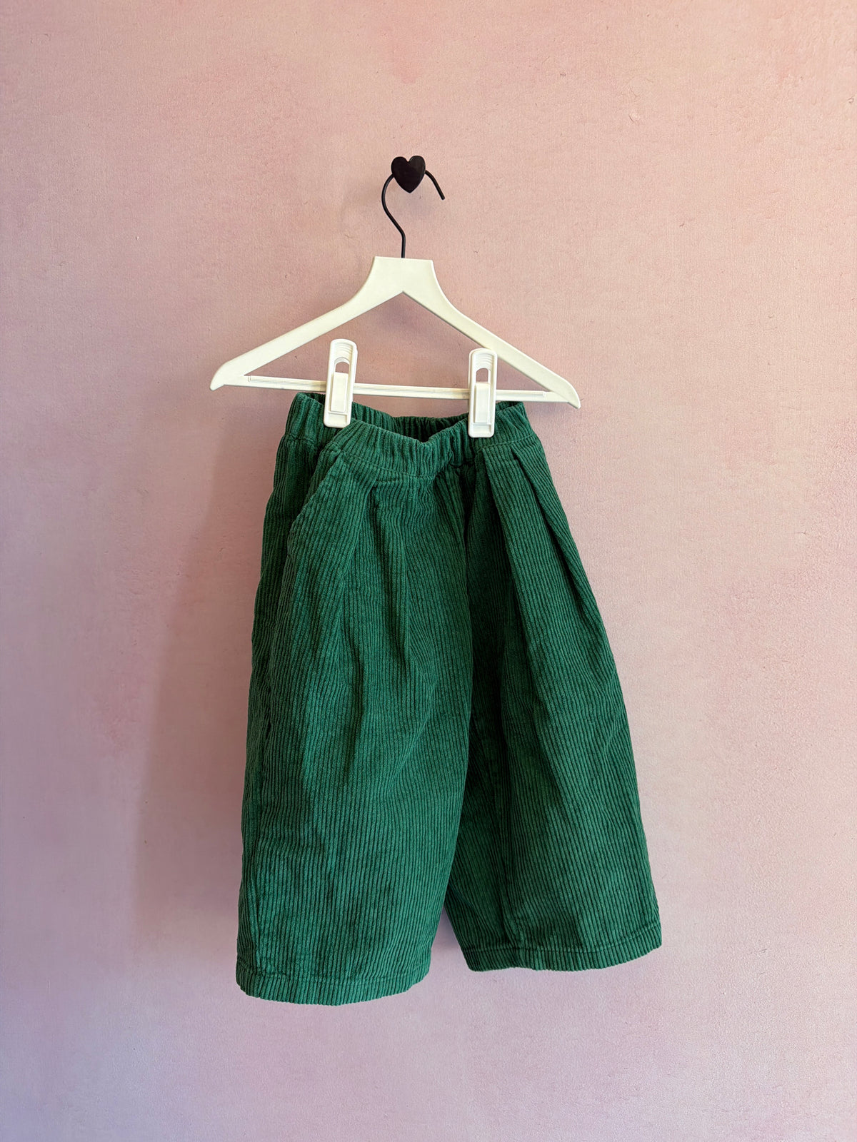 All Small Co. Green Corduroy Wide Leg Pants / 12 months