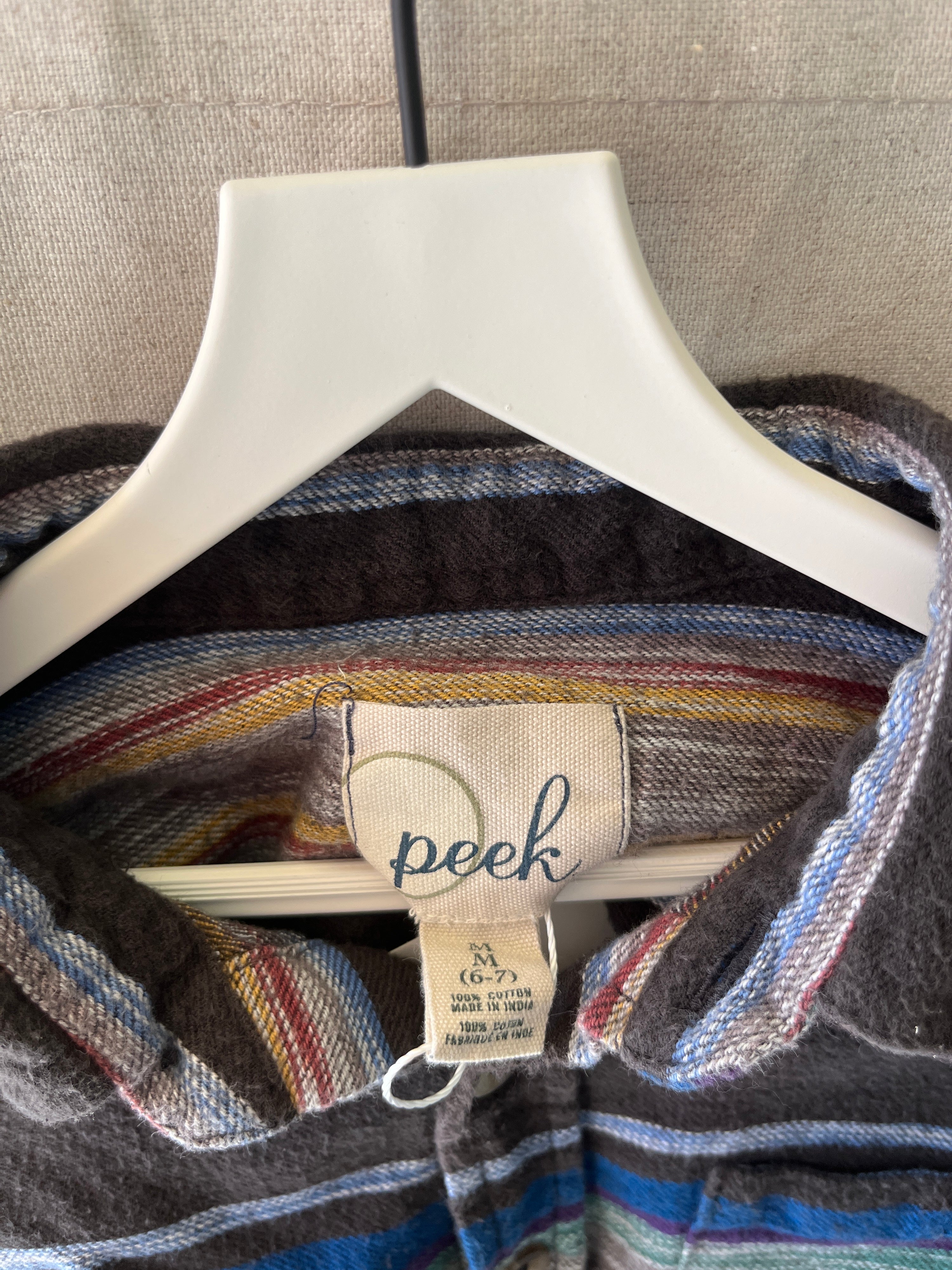 Peek Striped Blanket Flannel / 6-7 Years
