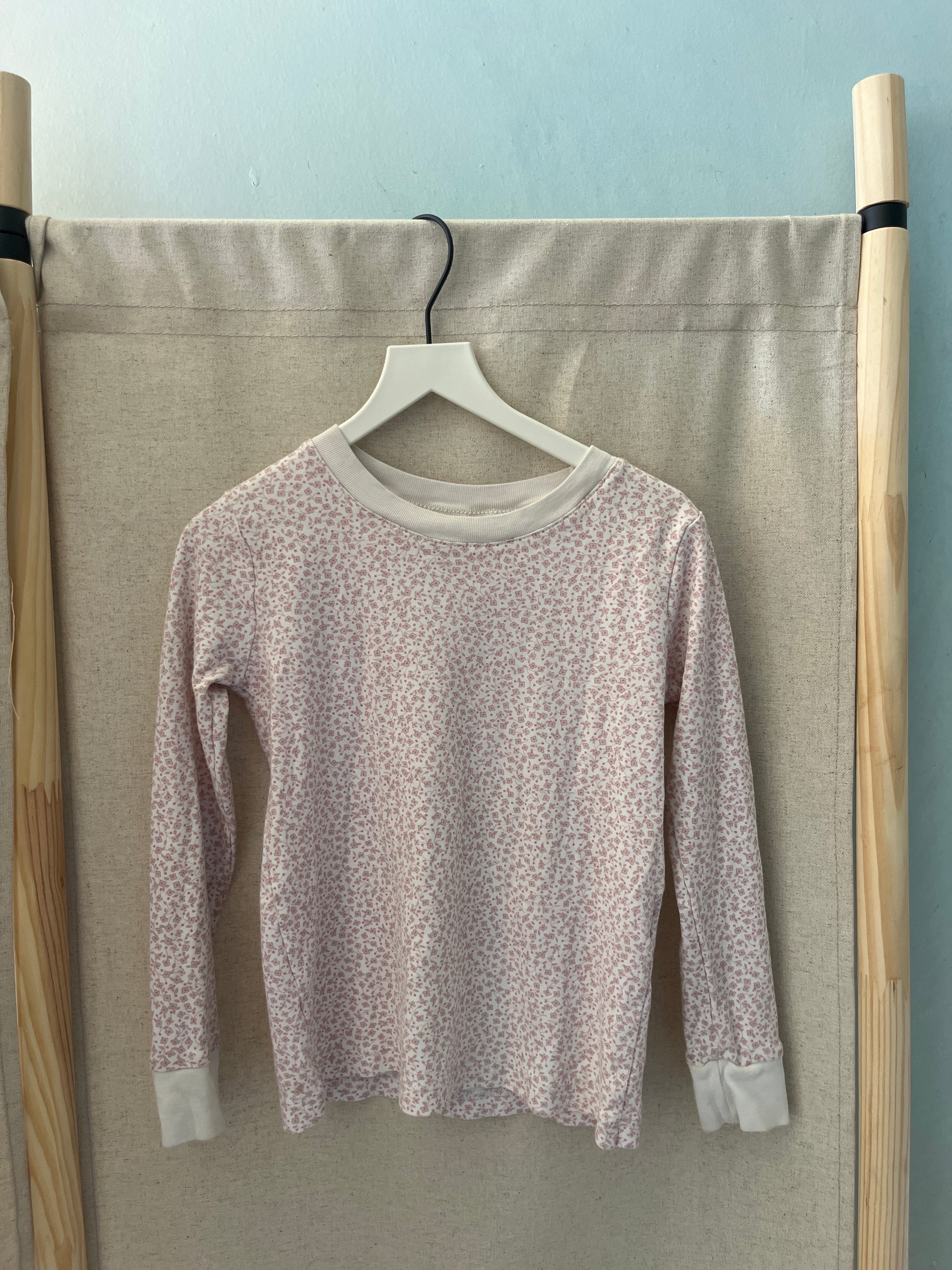 kissy kissy Cream with pink floral pattern Top / 5