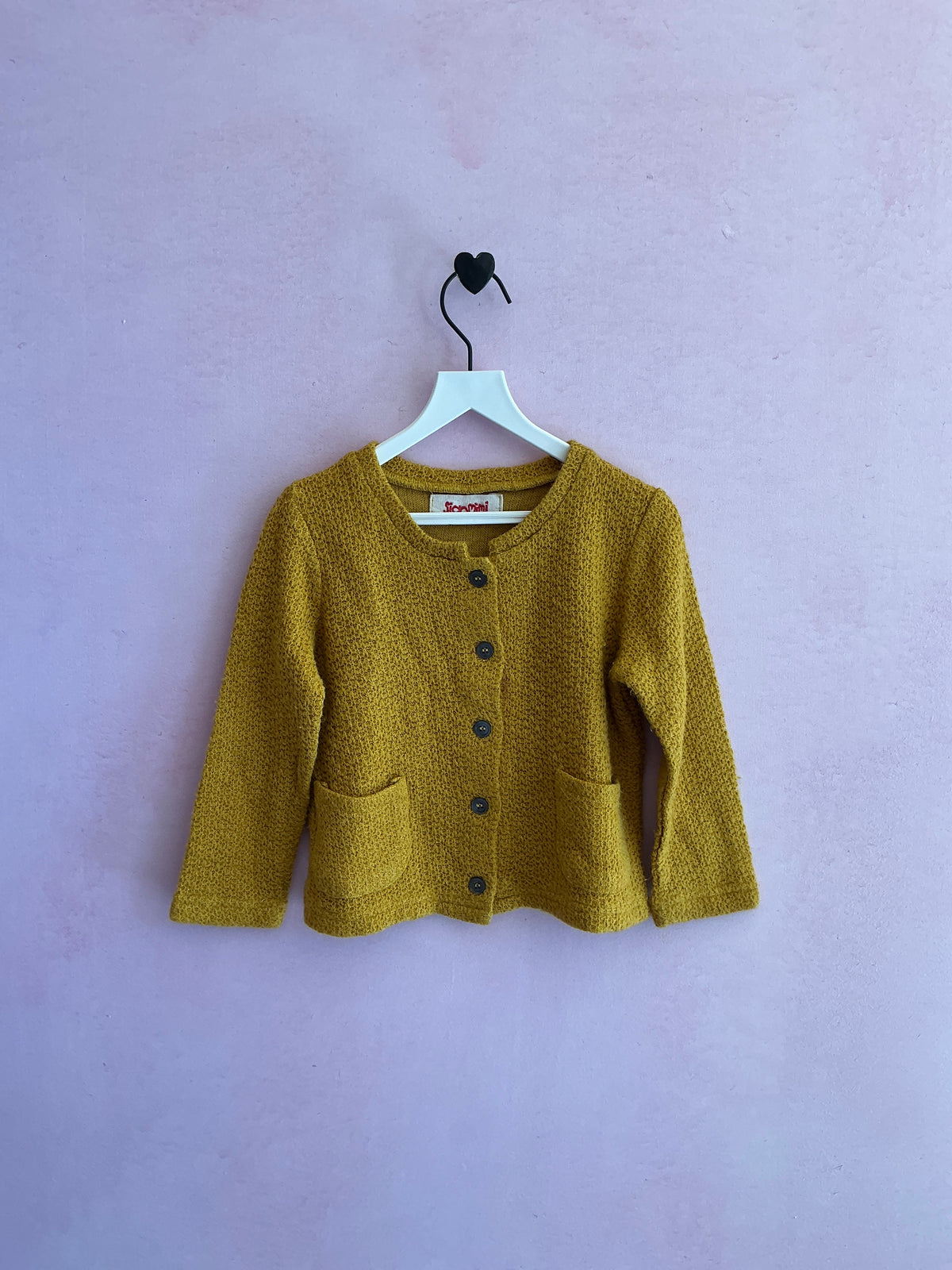 siaomimi Mustard Cardigan Sweater / 3T