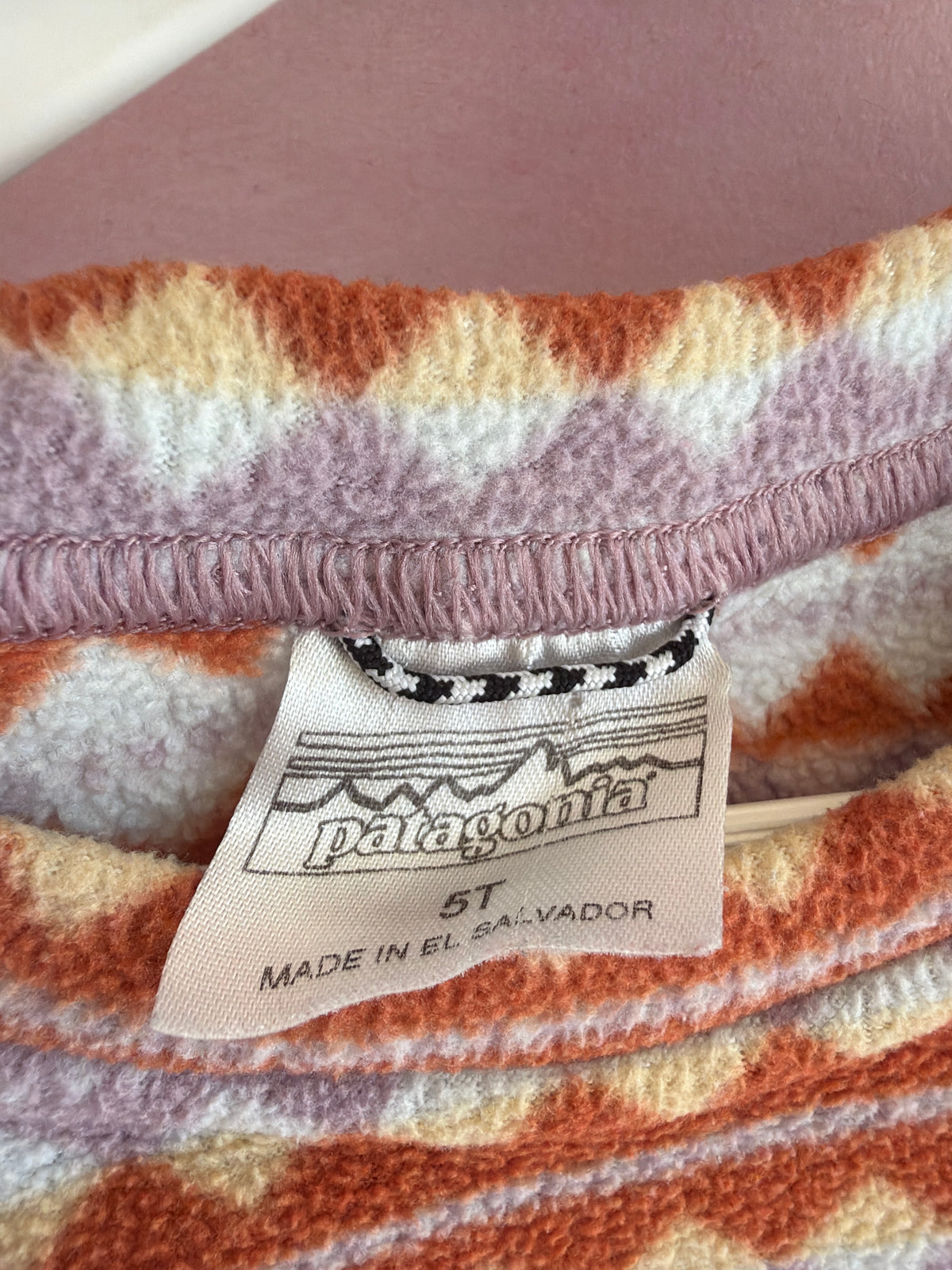 FW25 Patagonia baby micro d crew sweater in salmon energy Sweater / 5T