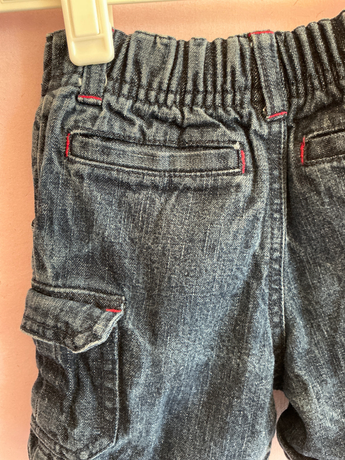 Gymboree Dark Denim Cargo Shorts / 3-6 months