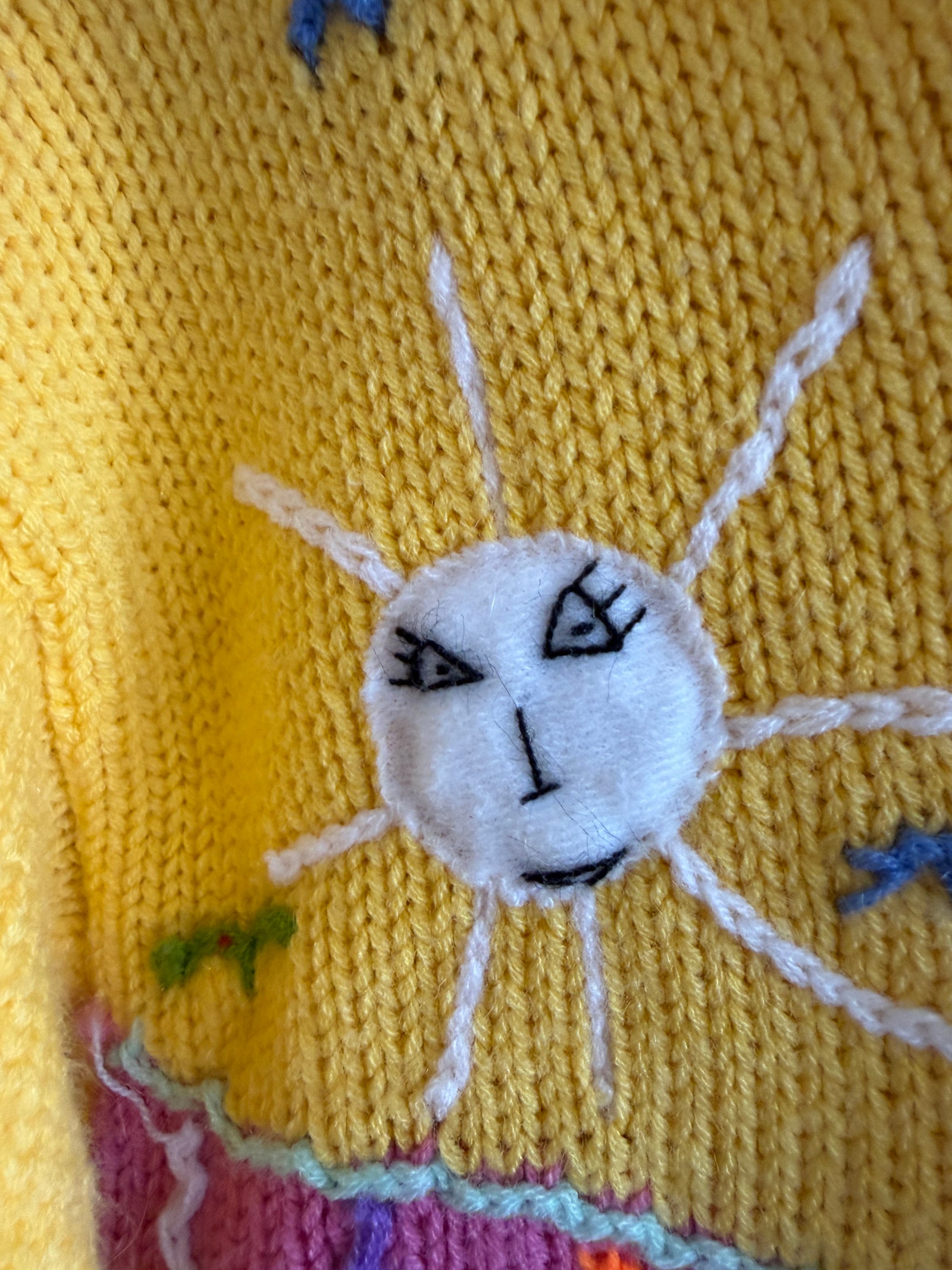 Peruvian Llama Bright Butter Yellow Sweater / 5T