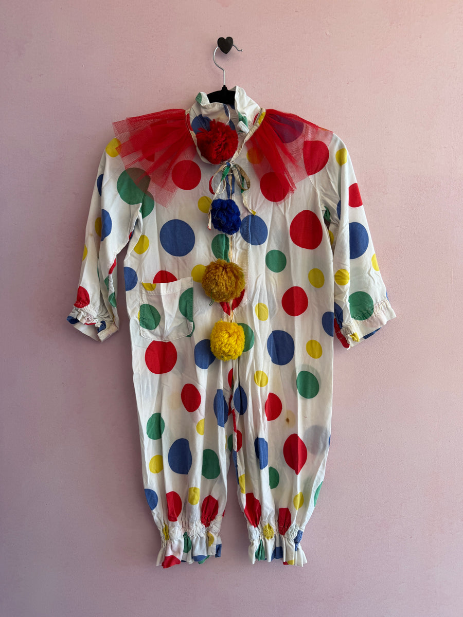 Vintage handmade colorful dot / rental only