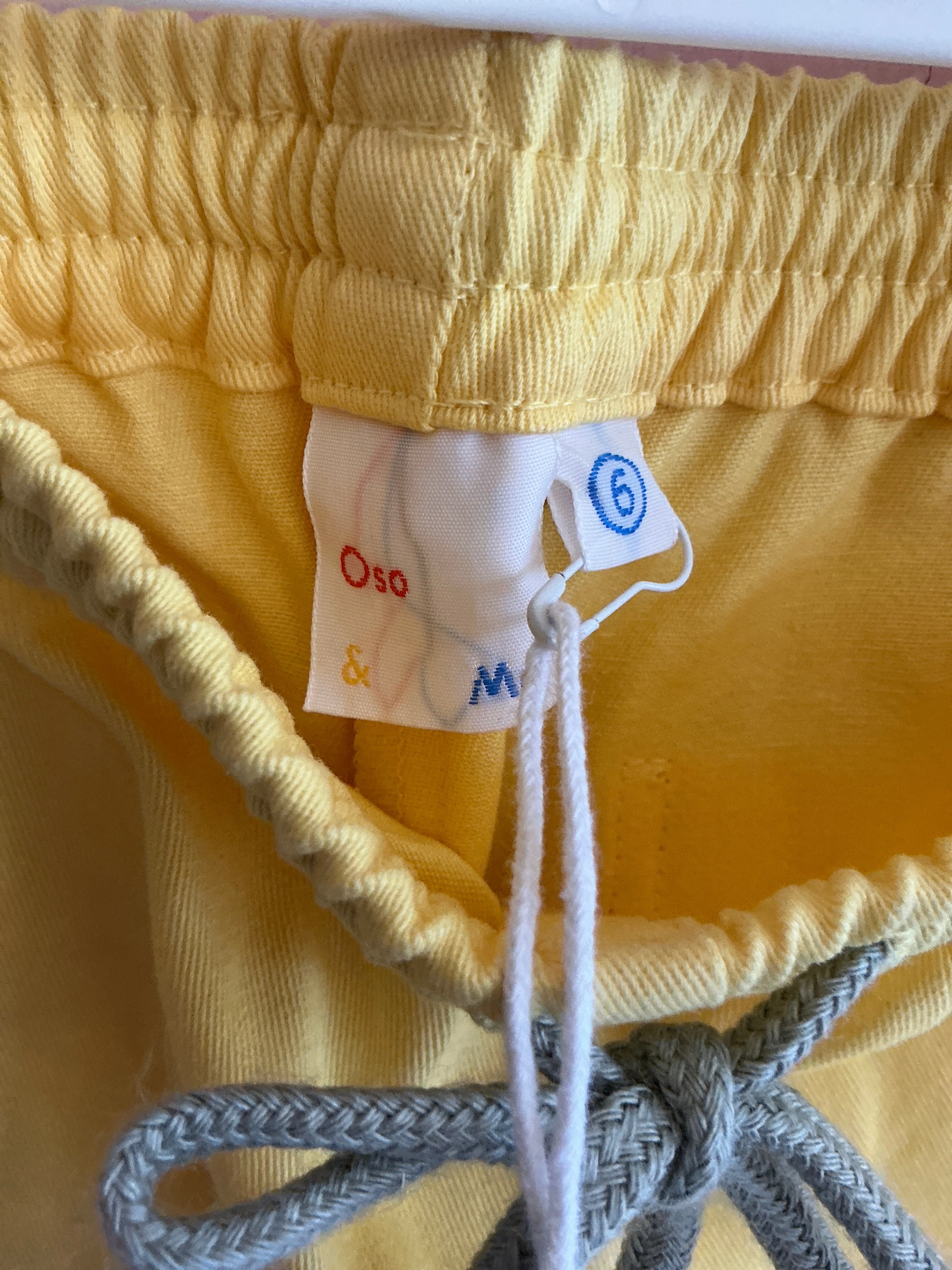 NWTs Oso & Me Pale Yellow Shorts / 6