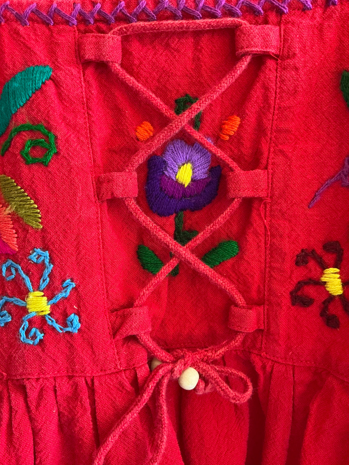 Mexico Red Heritage Dress / 6-8