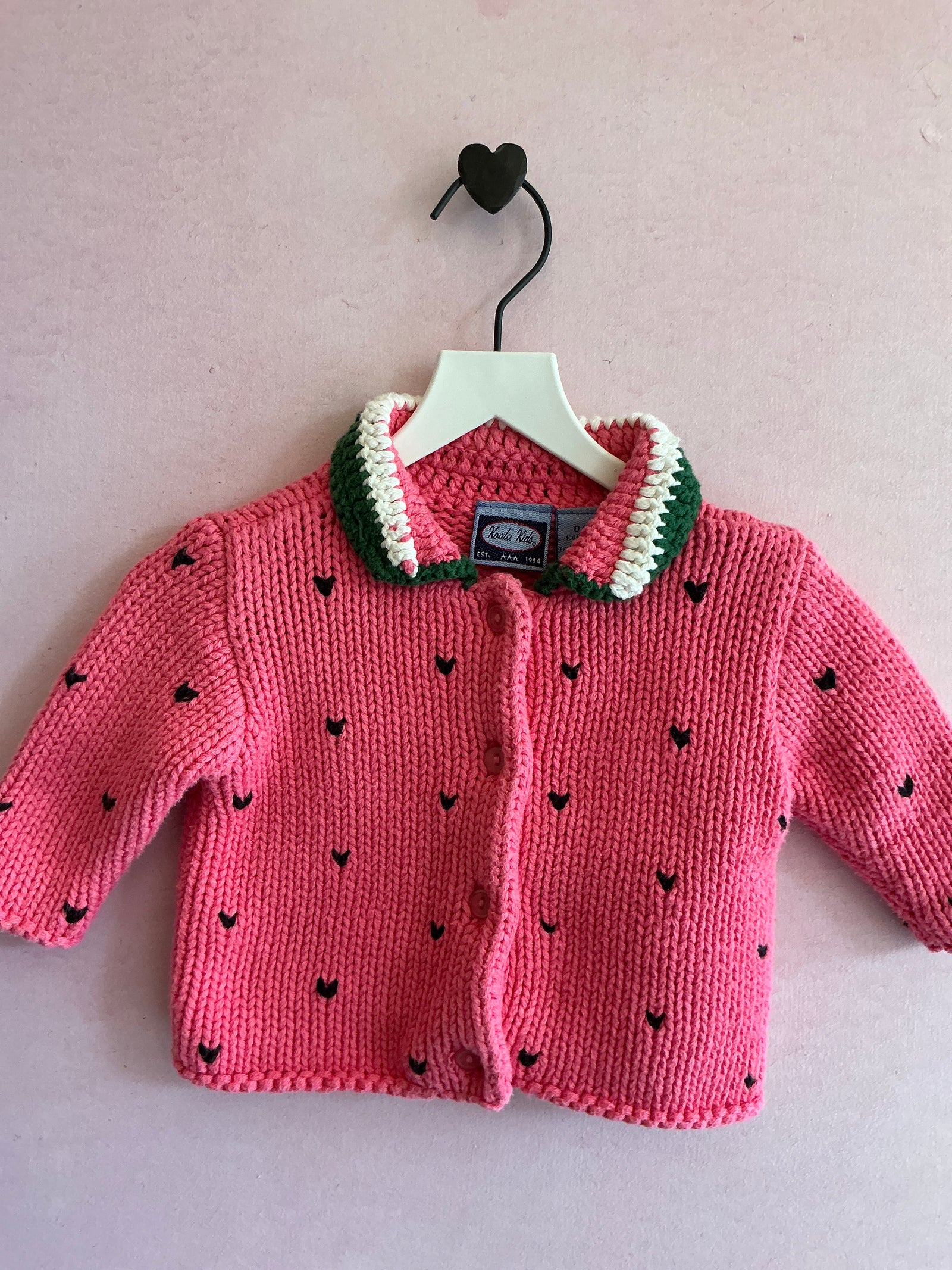 vintage 1994 Watermelon Sweater Set / 0-3 months