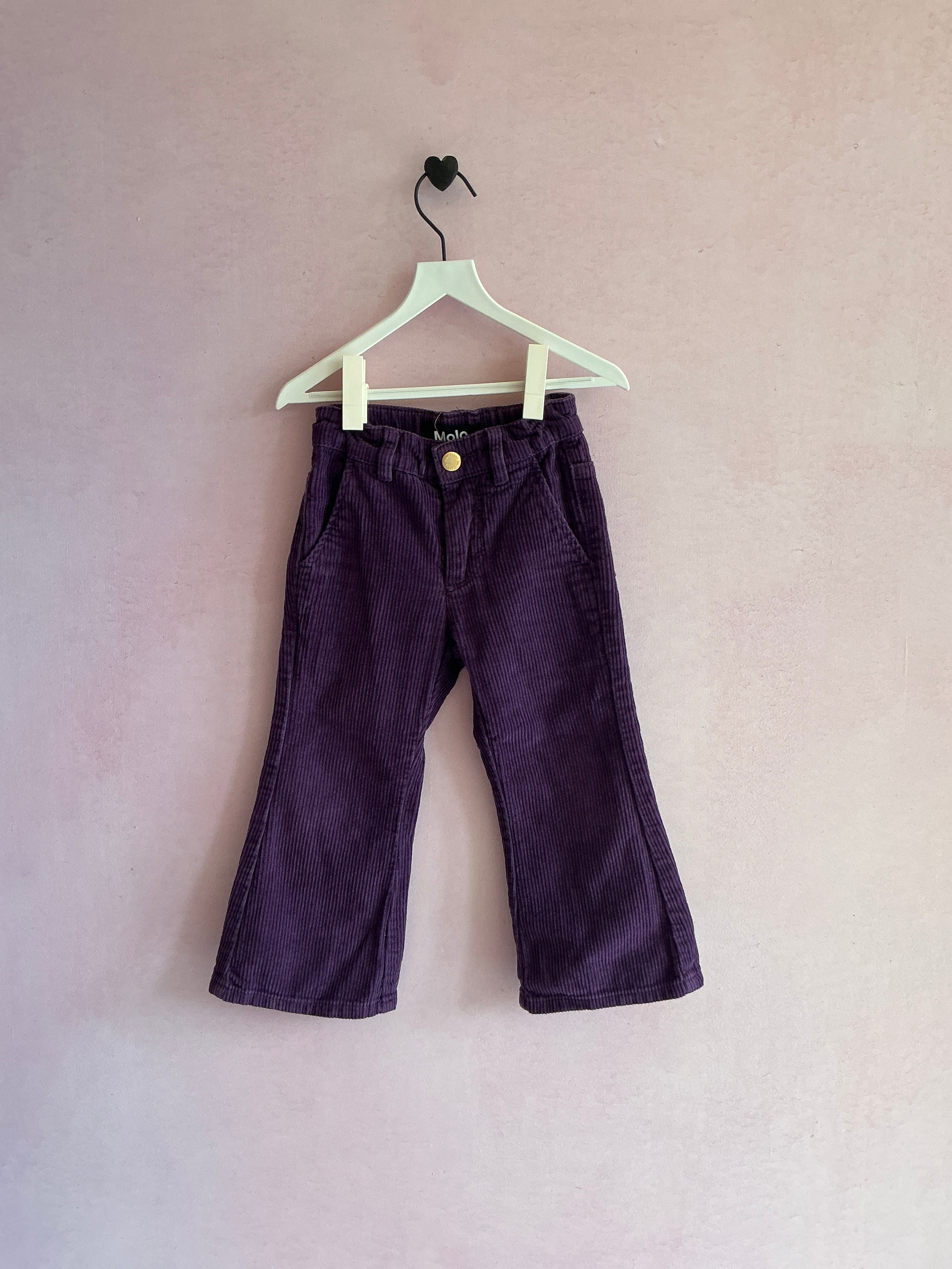 Molo Purple Flare Cord Pants / 3