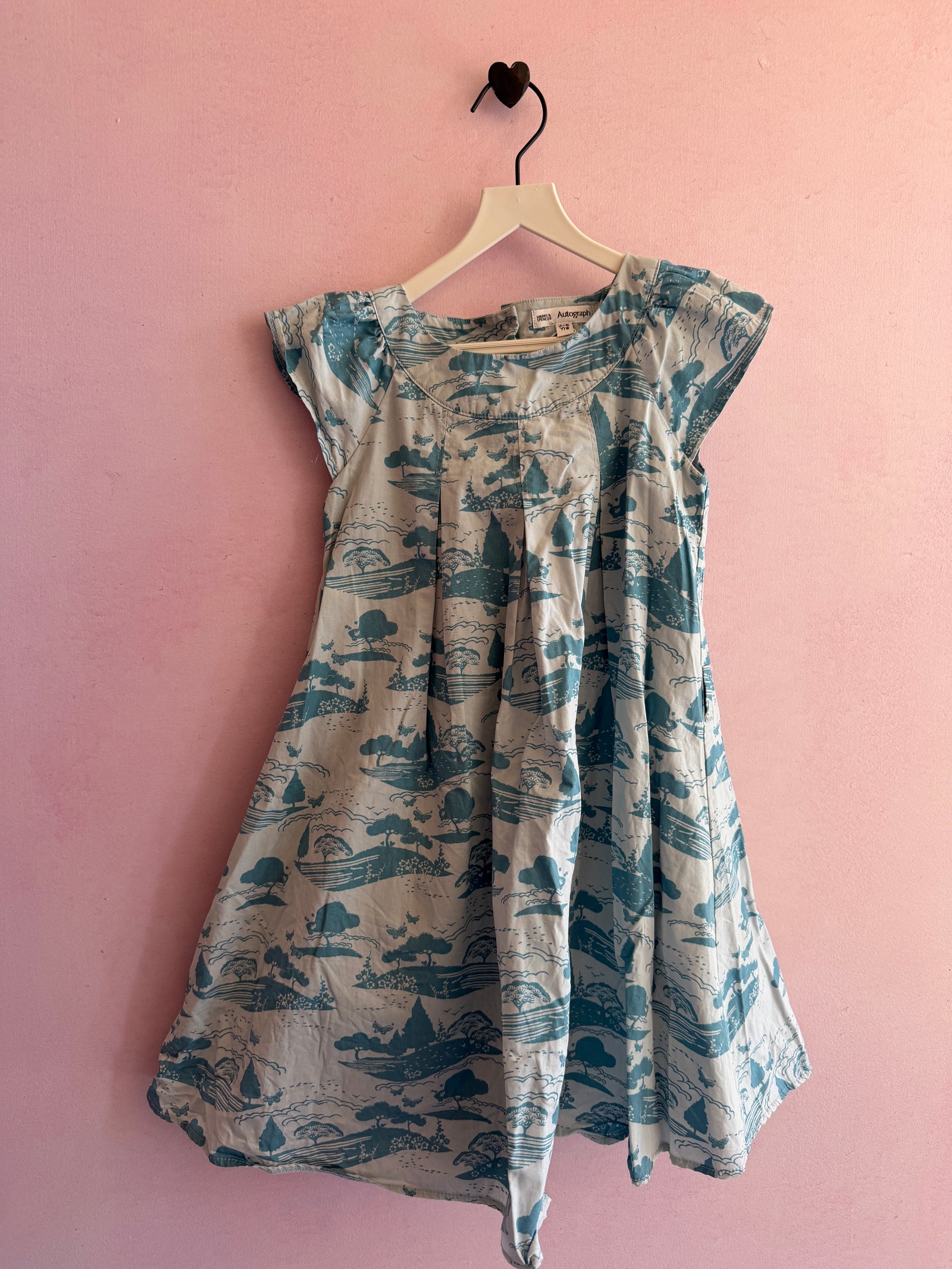 Marks & Spencer Autograph Blue Forest Dress / 4-5