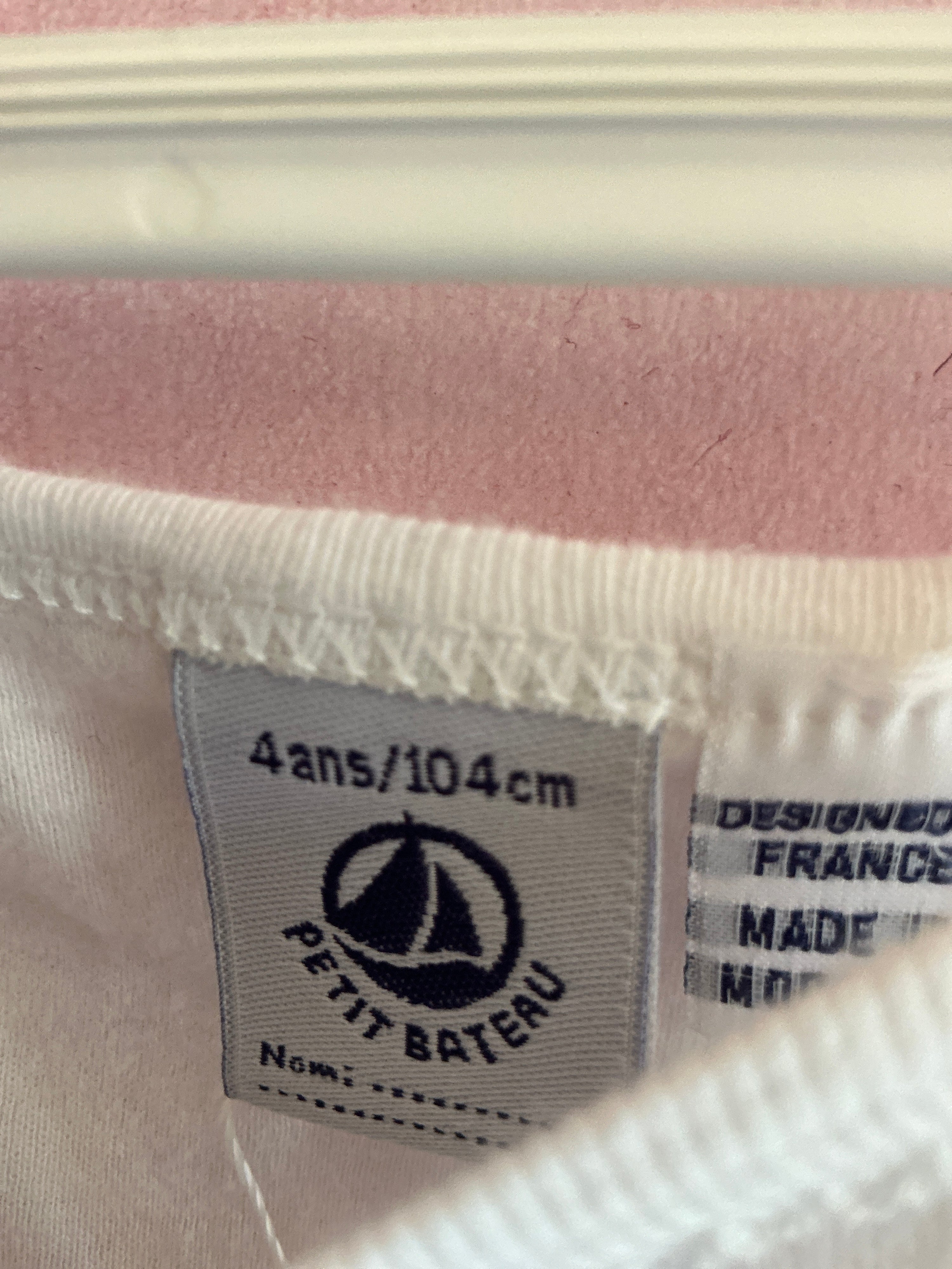 falsetto vintage x Petit Bateau Hi There Lashes Top / 3-4 Years