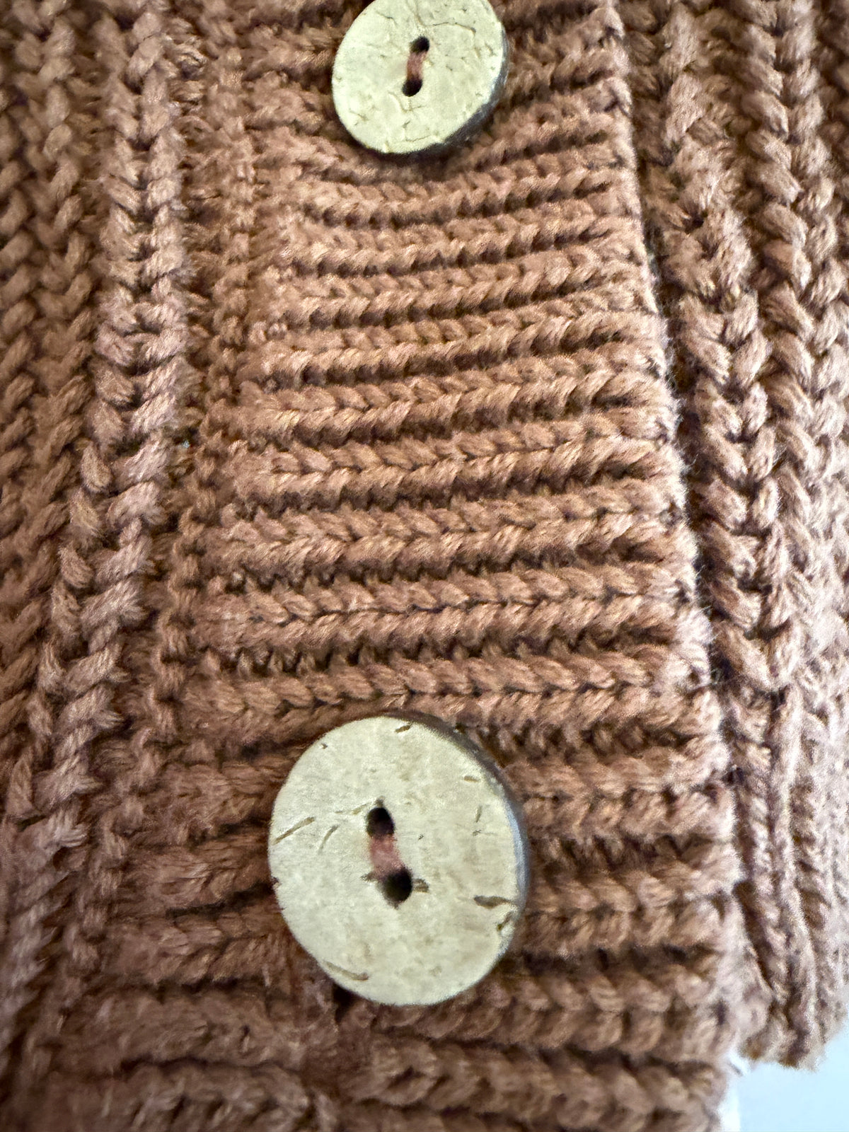 The Simple Folk Brown Chunky Knit Cardigan / 0-3 months