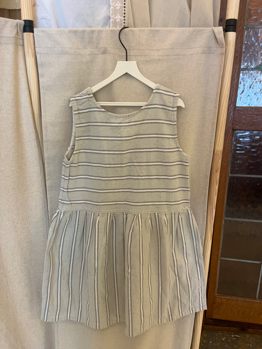 ace & jig Cream with beige Stripes Dress / 10