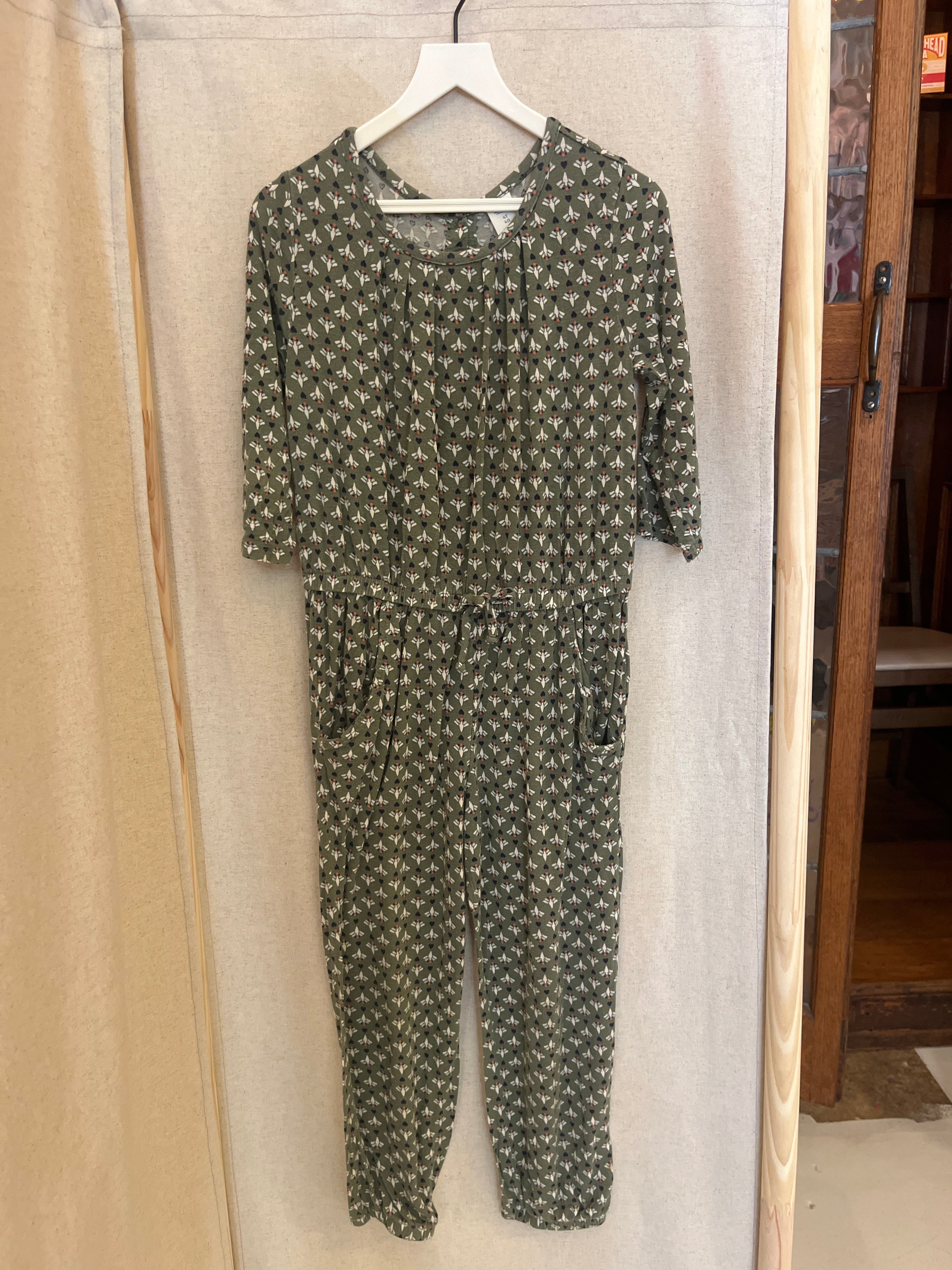 Old Navy Green Heart Pattern Jumpsuit / 4T
