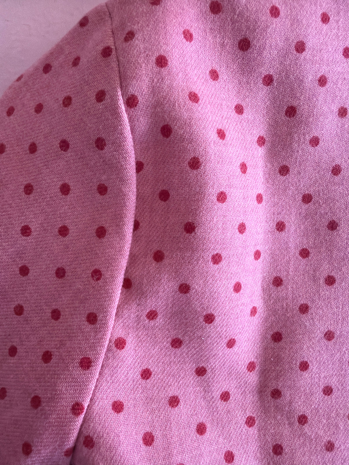 NWOTs Custom Pink Red Dot Bow Tie Collar Set / 4-5 years