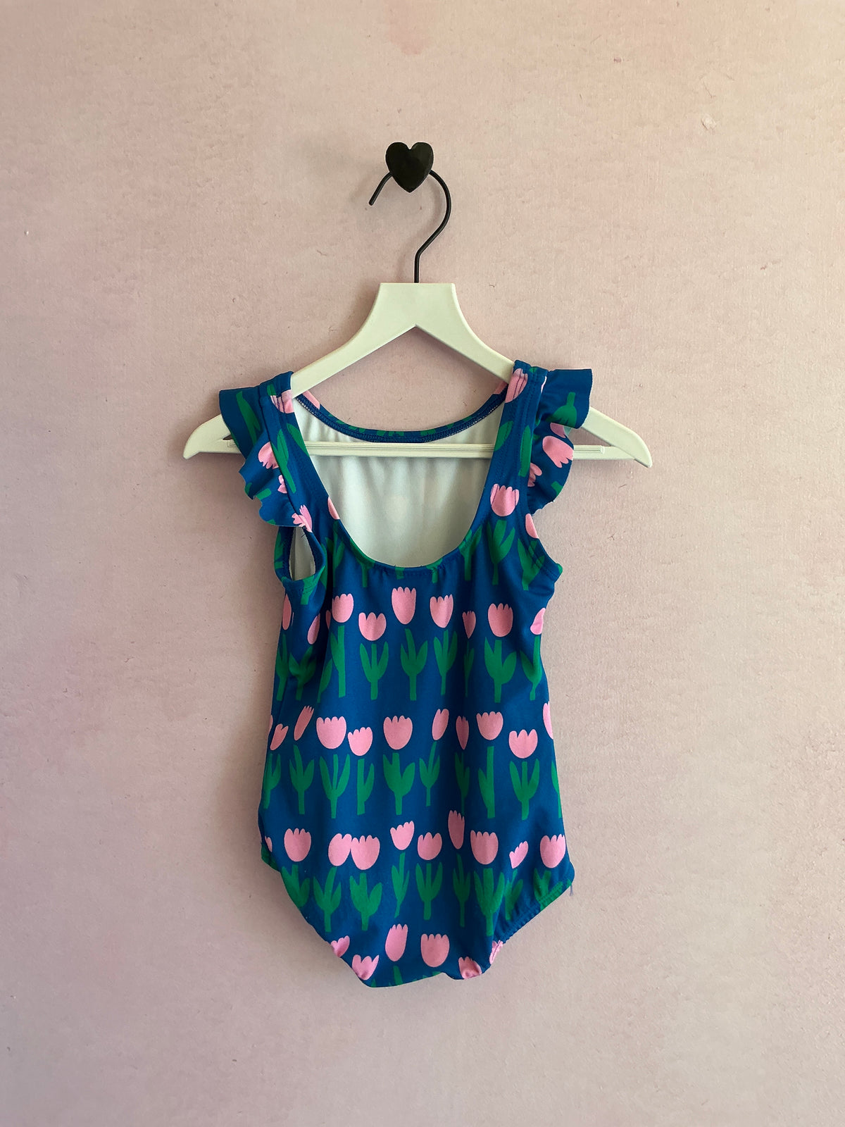 Hanna Andersson Folk Pink Tulip Swimsuit / 2T