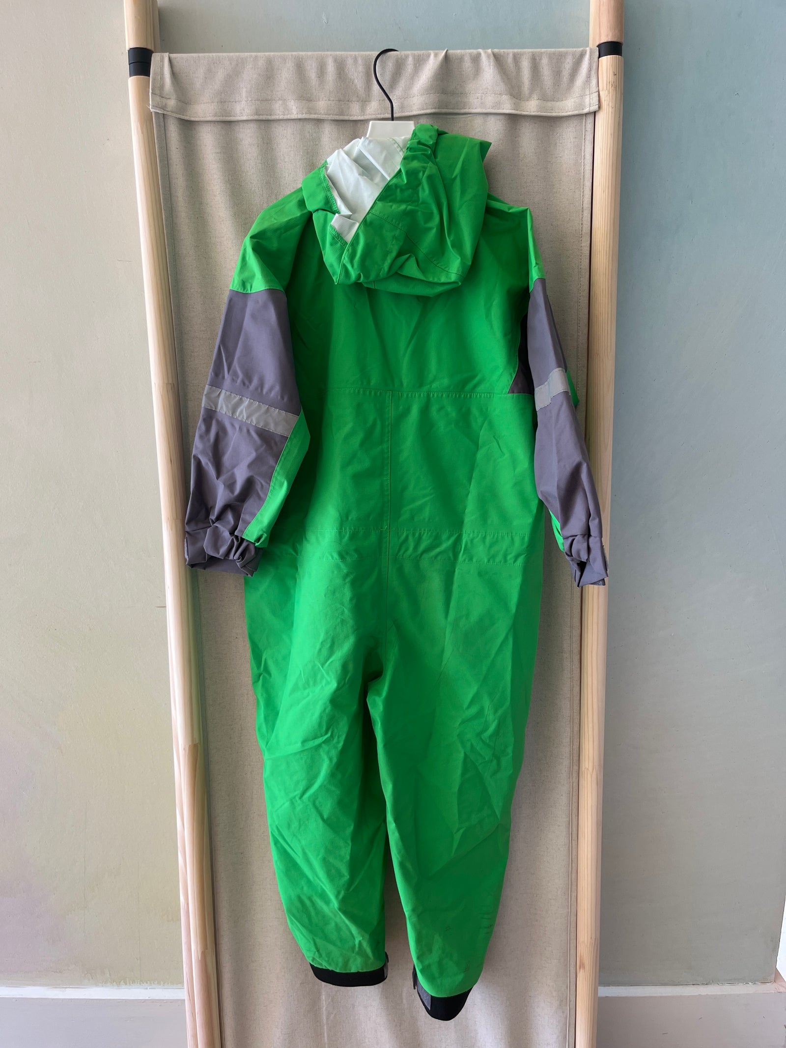 Oaki Bright Green Children's Trail One Piece Rain Suit / 5