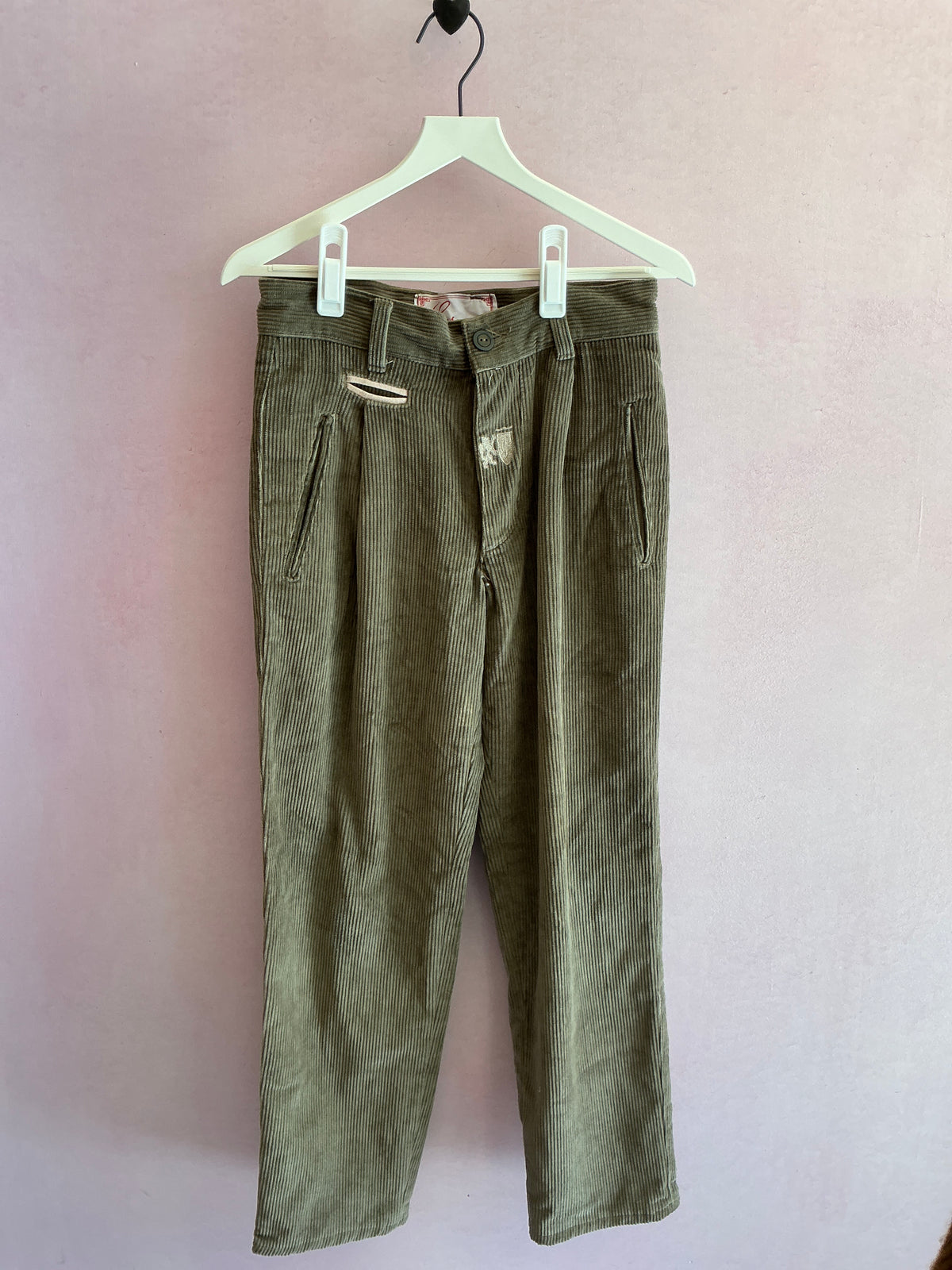 vintage Italian Olive Pants / Juniors 36