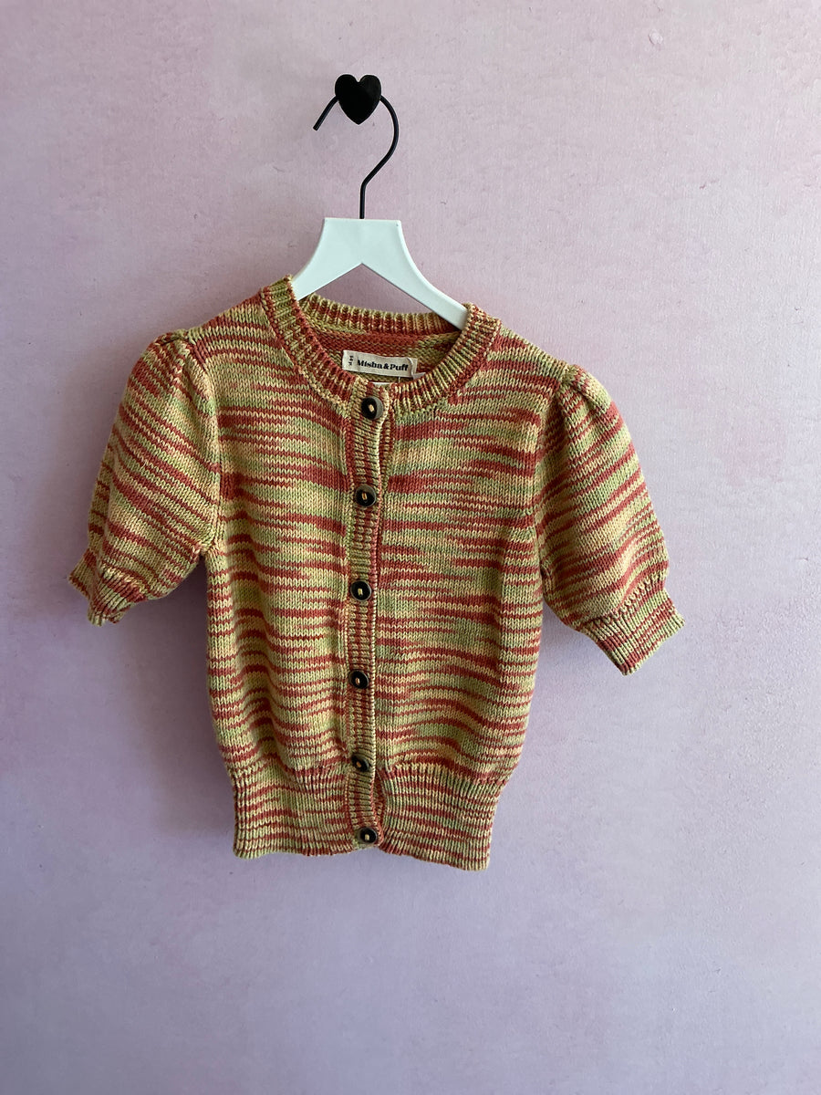 SU '21 Misha & Puff Garden Space Dye Cardigan Sweater / 5-6 yr