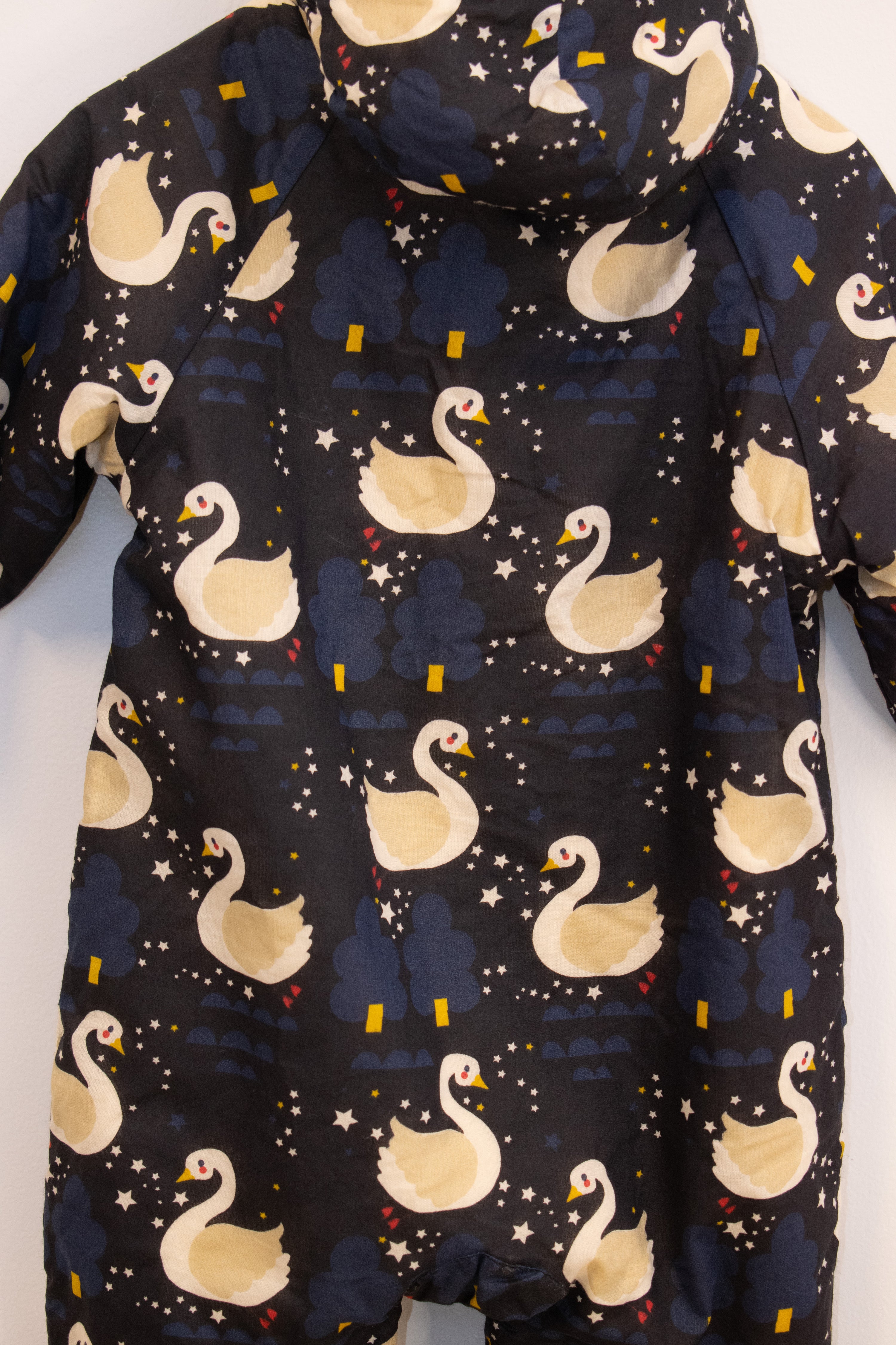 NWTs Little Green Radicals Sherpa Lined Swan Snow Suit / 9-12 months