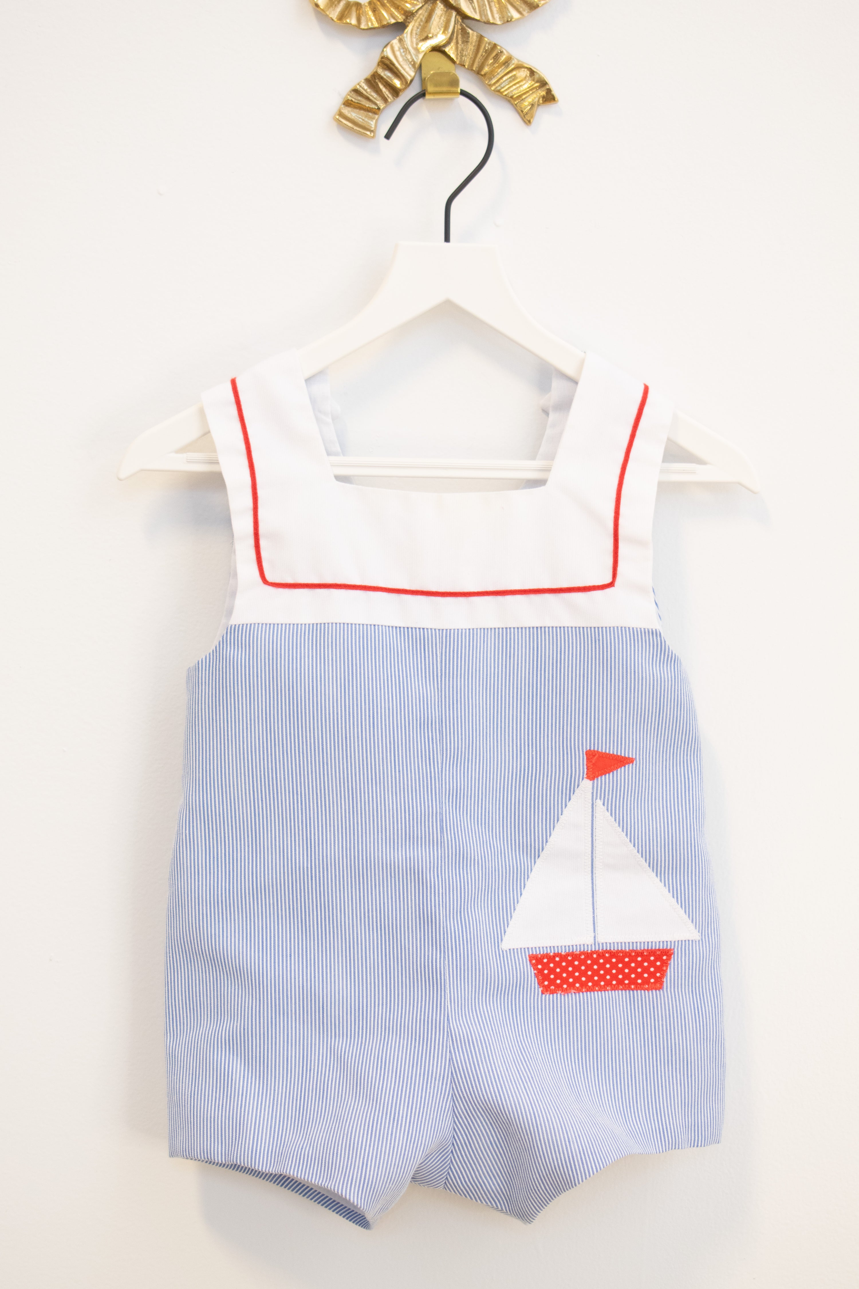 vintage Neiman Marcus Sailor Suit Playsuit / 12 months