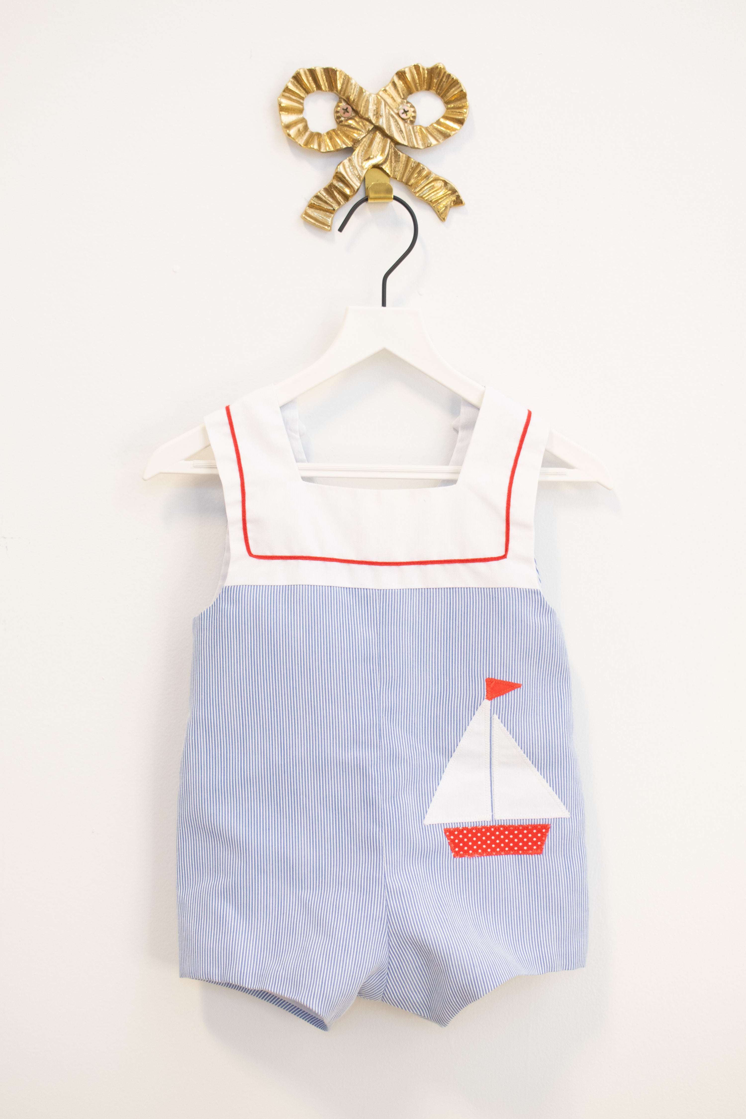 vintage Neiman Marcus Sailor Suit Playsuit / 12 months