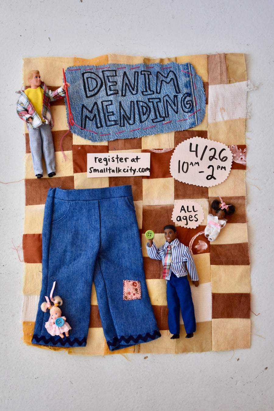 Denim Mending Morning