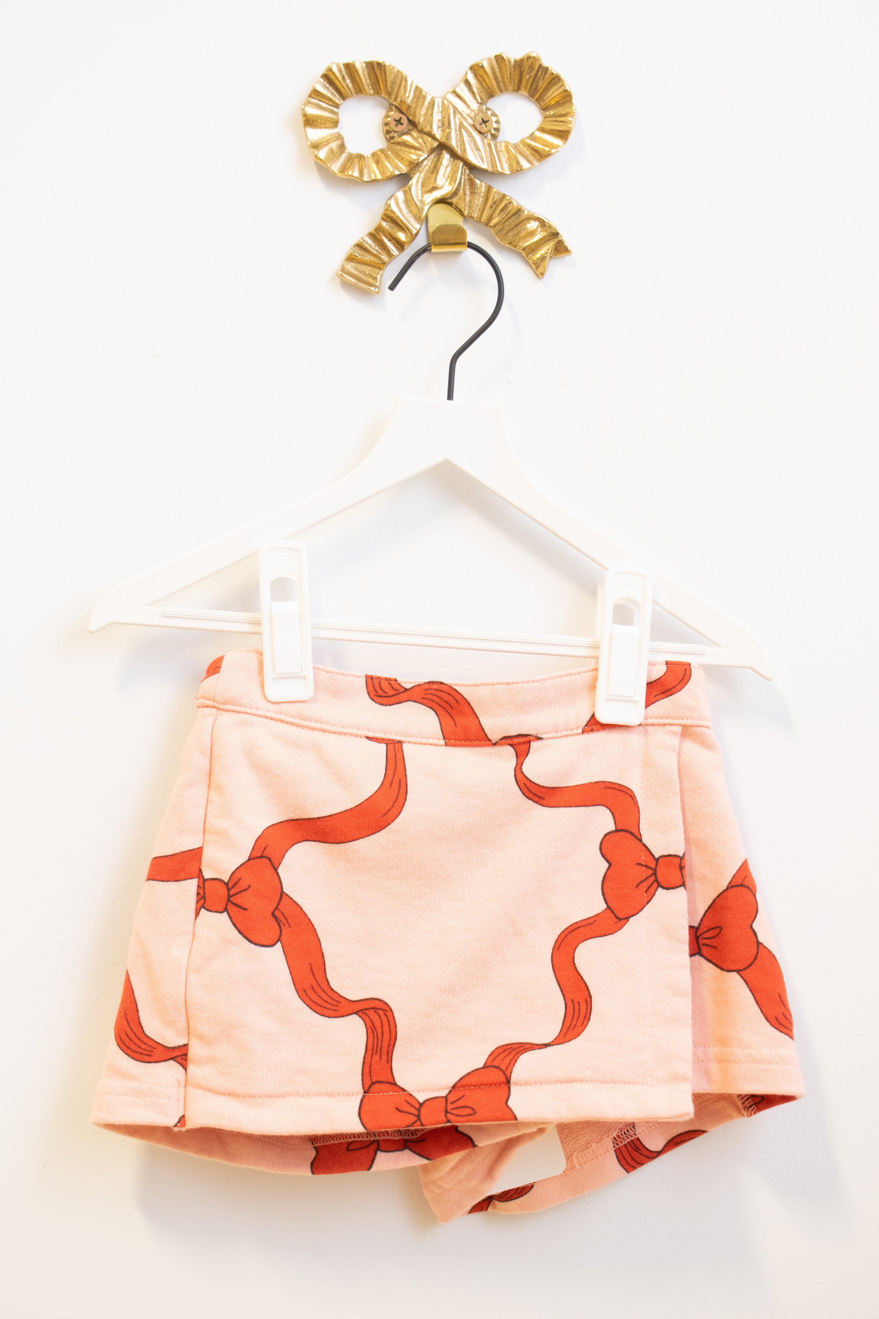 Mini Rodini Pink Red Bow Skort / 3-5 Years