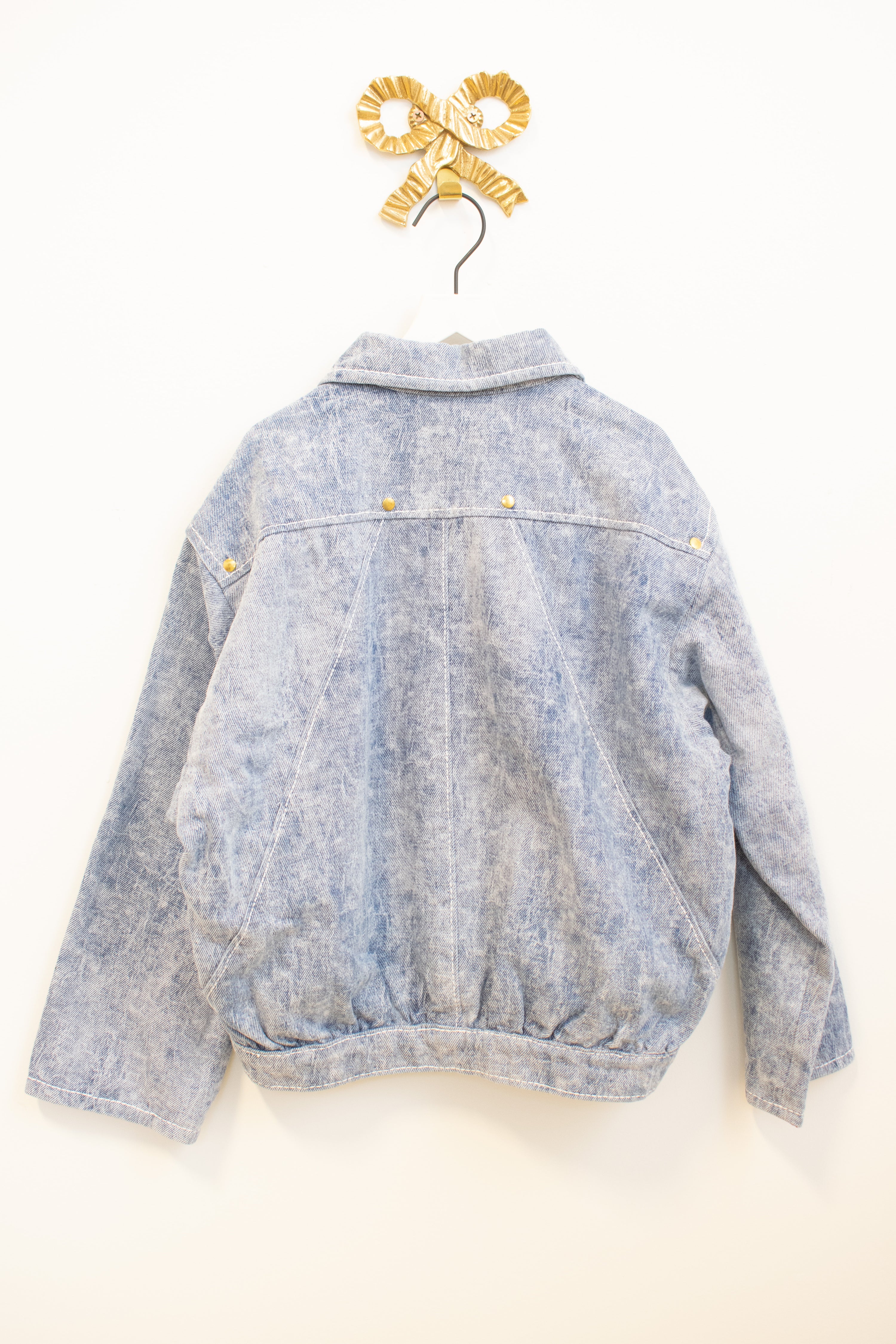 vintage Denim Bandana Jacket / 6-8