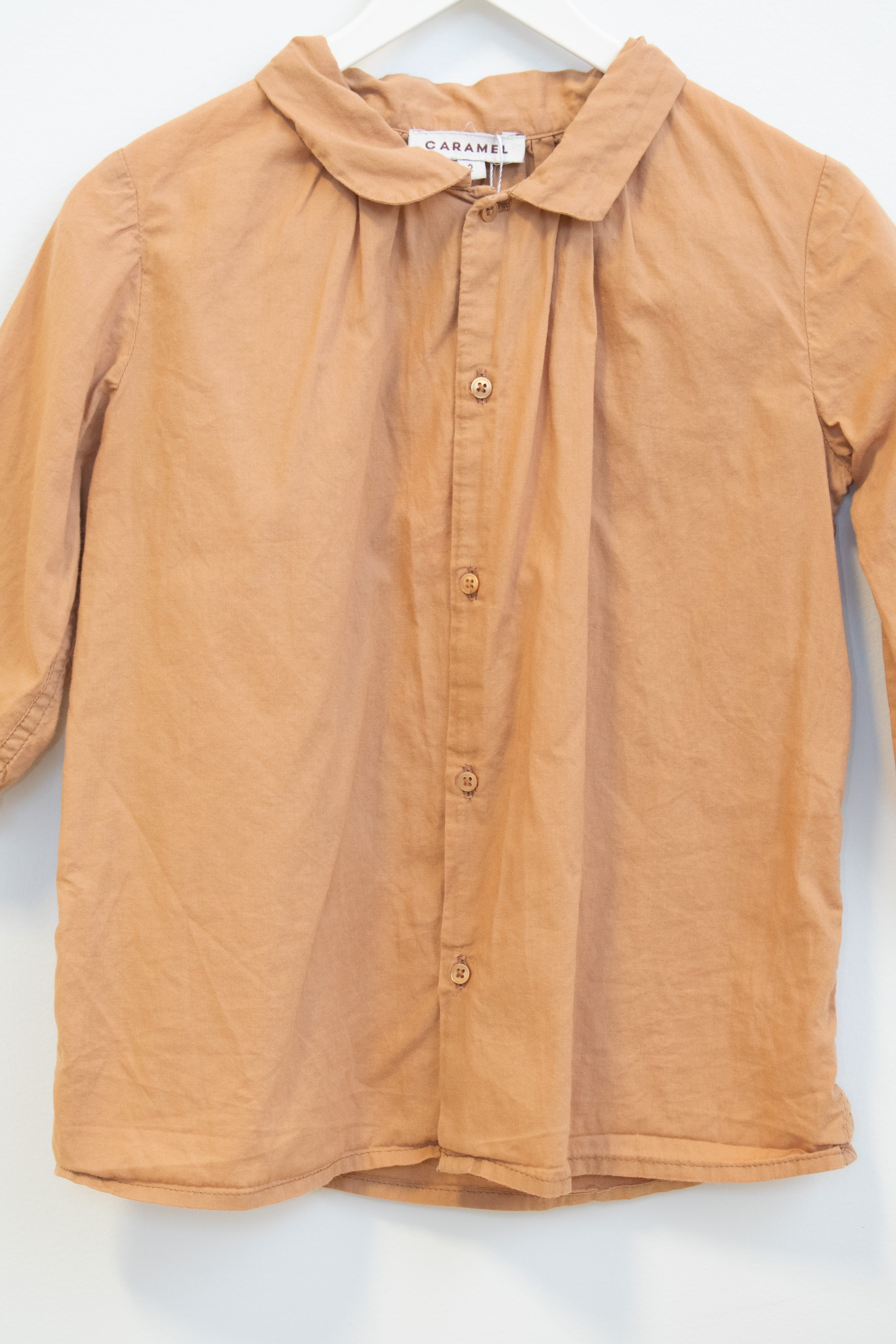 Caramel Collar Button Down Shirt / 2