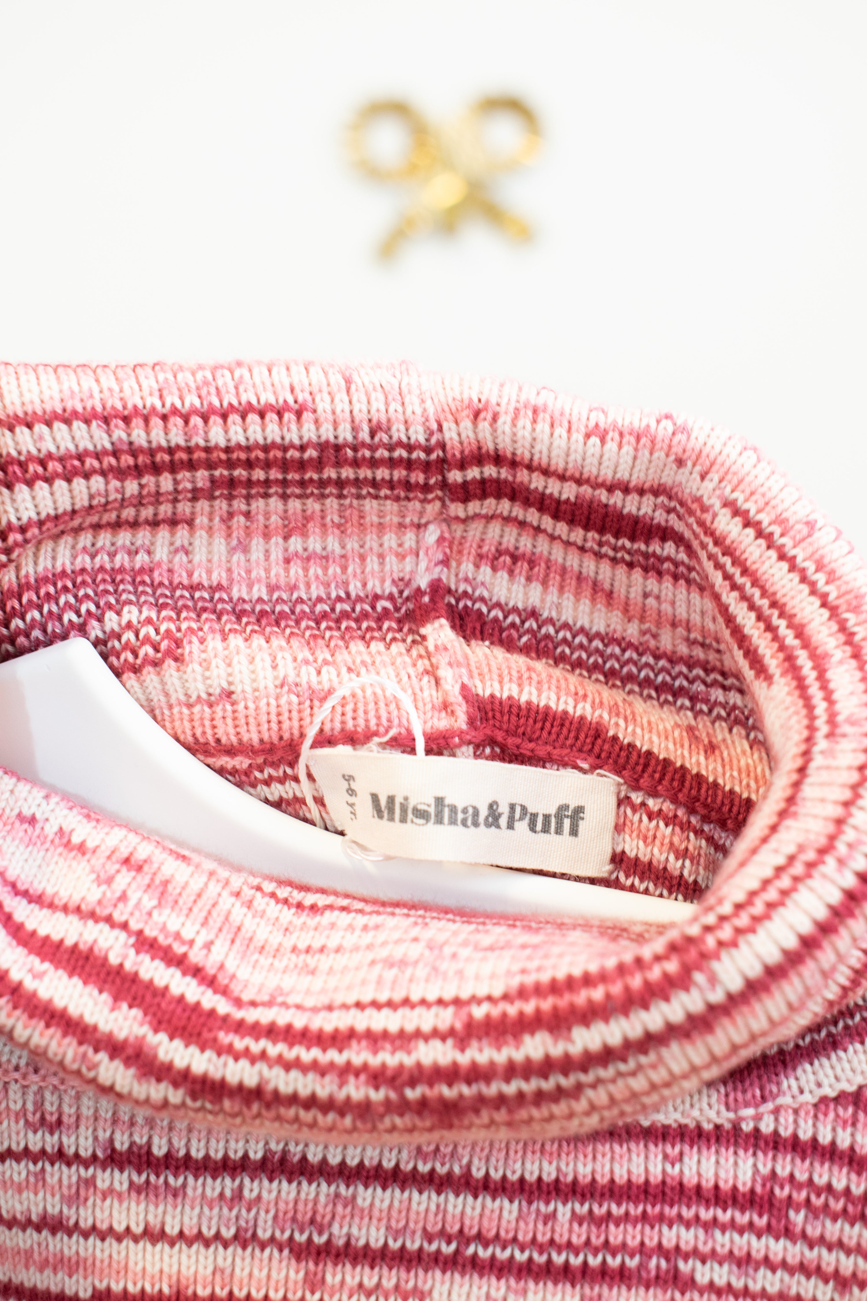 Misha & Puff Red and white striped Top / 5-6