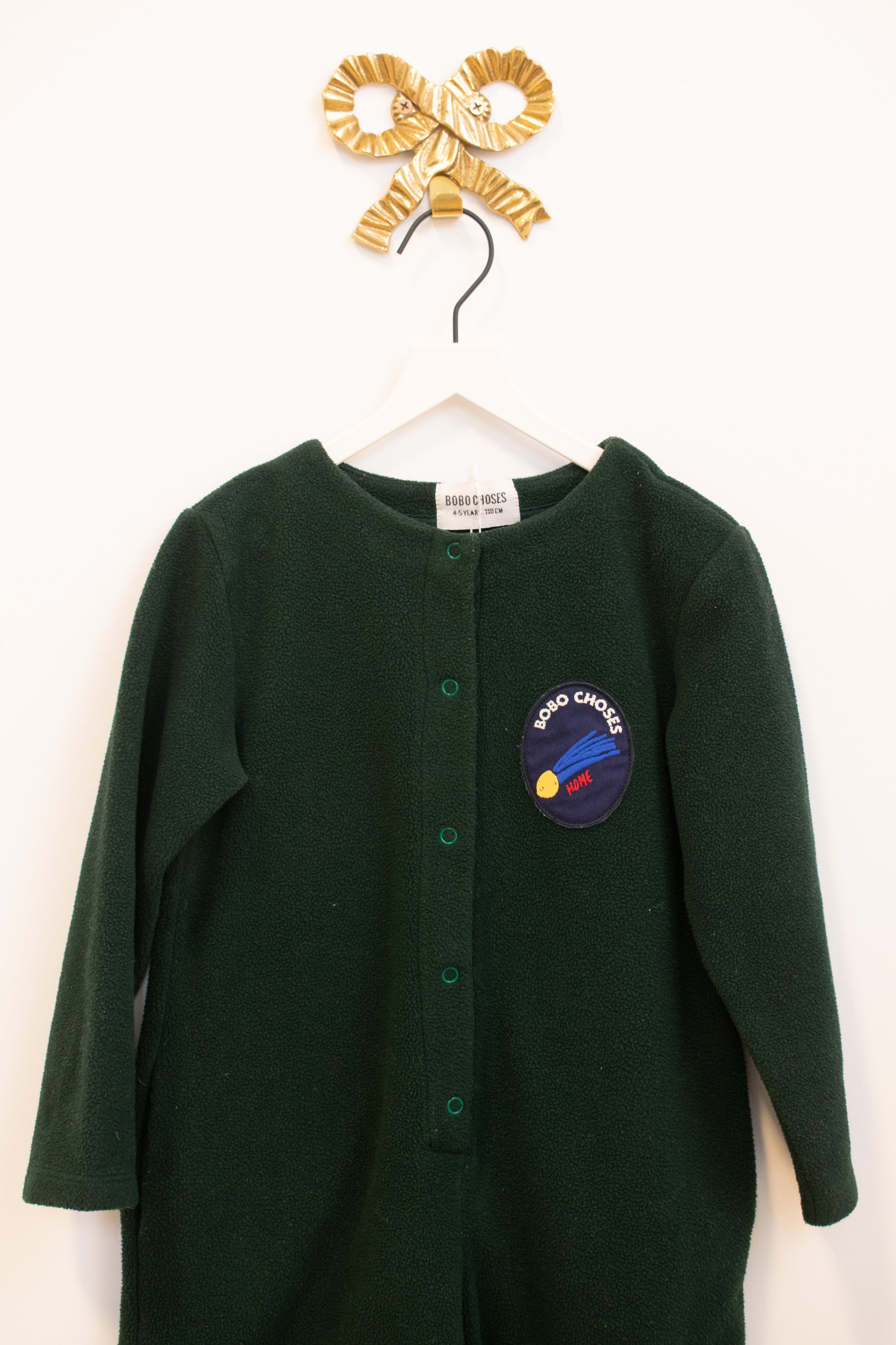 Bodo Choses 'Home' Polar Fleece Sea Moss Jumpsuit / 4-5 years