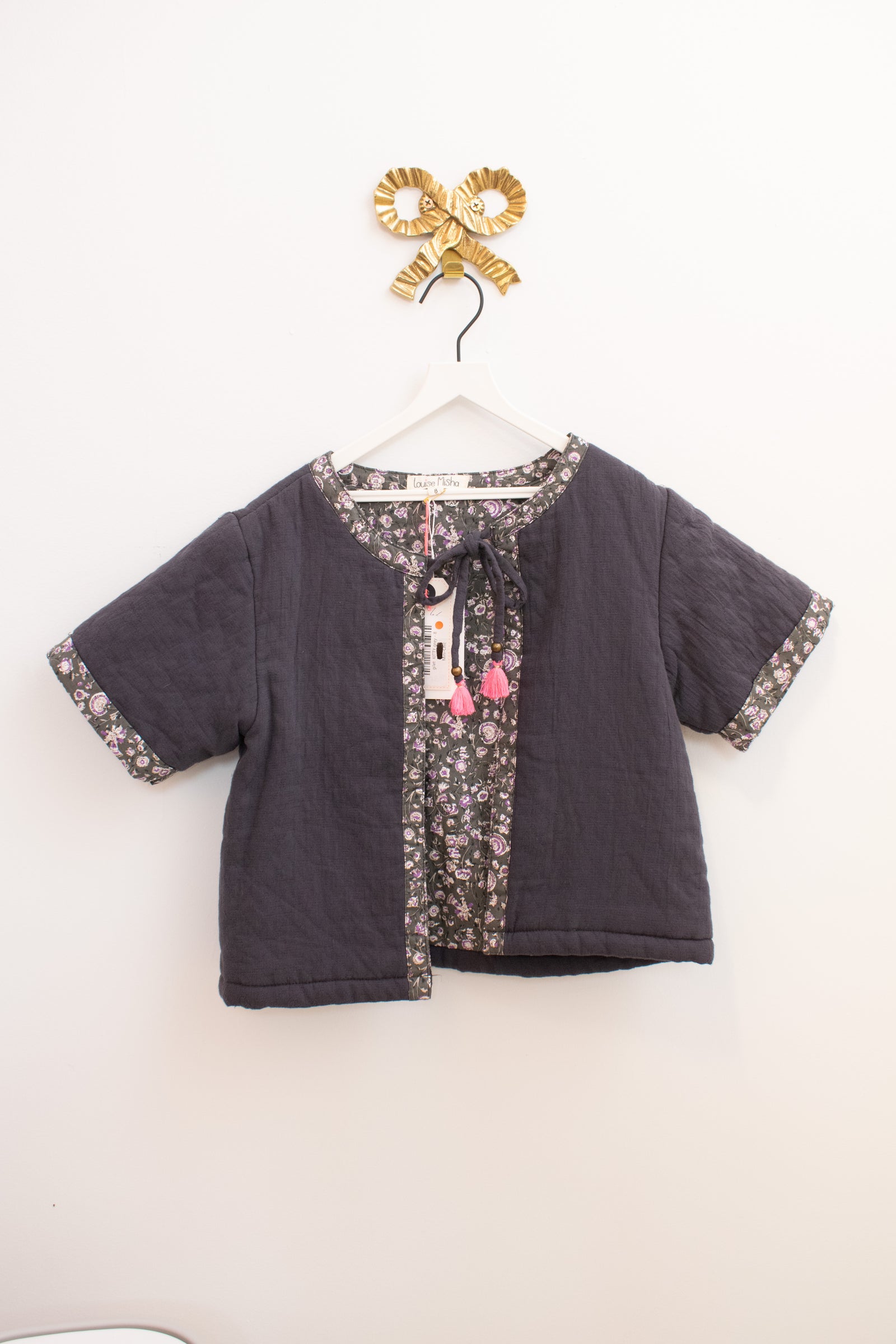 NWTs Louise Misha Quilted Gilet Kitty Grey  / 8