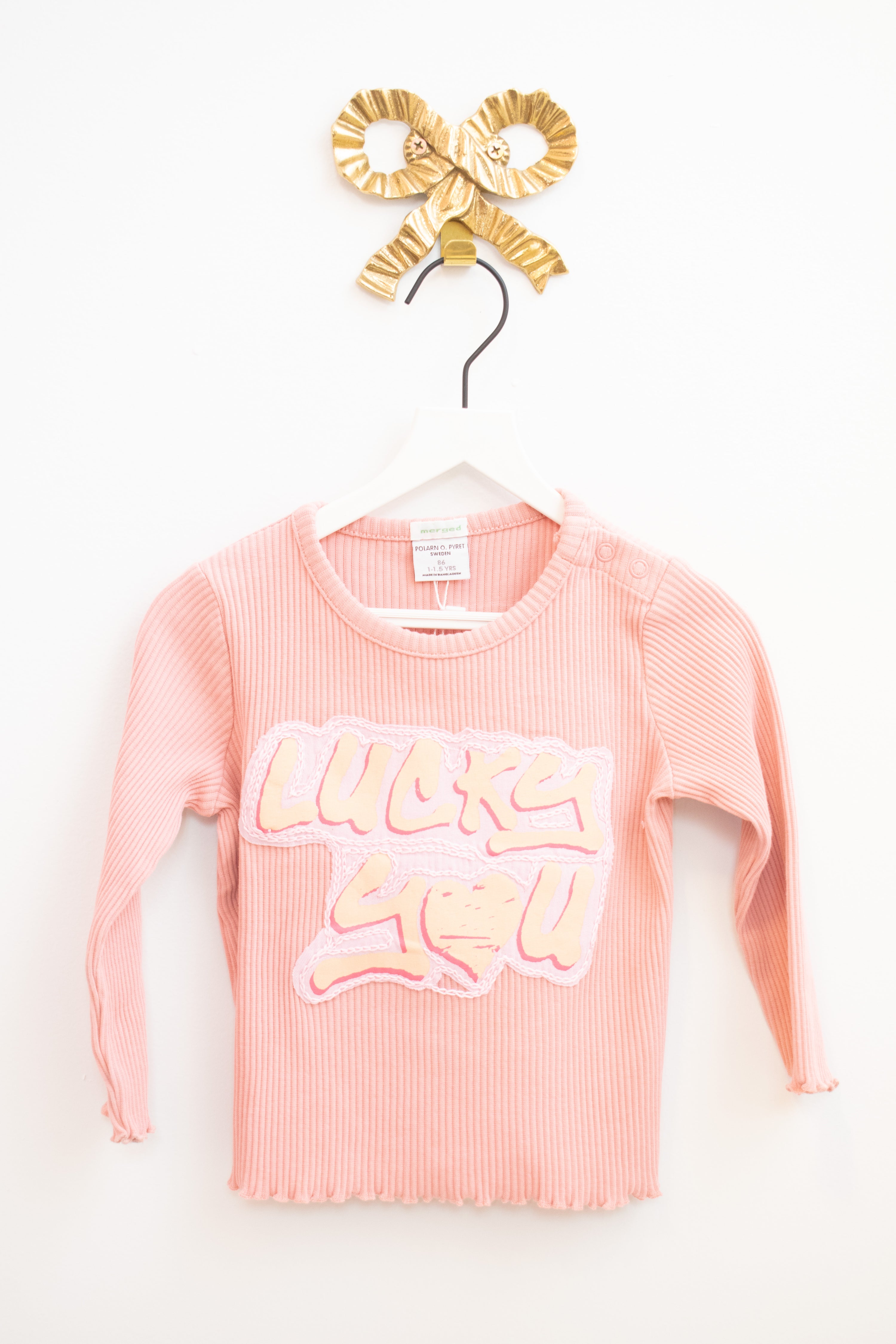 Merged 'Lucky You' Ruffle Shirt / 18 months