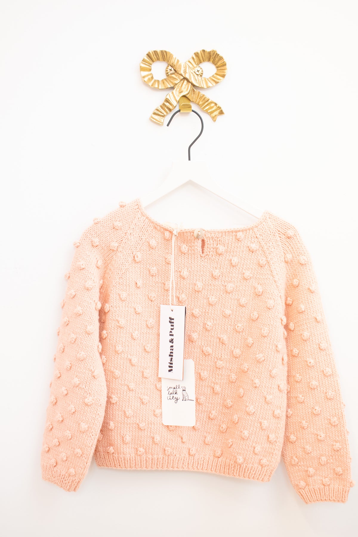 NWTs SS20 Misha & Puff Evening Sand Popcorn Sweater  / 3-4