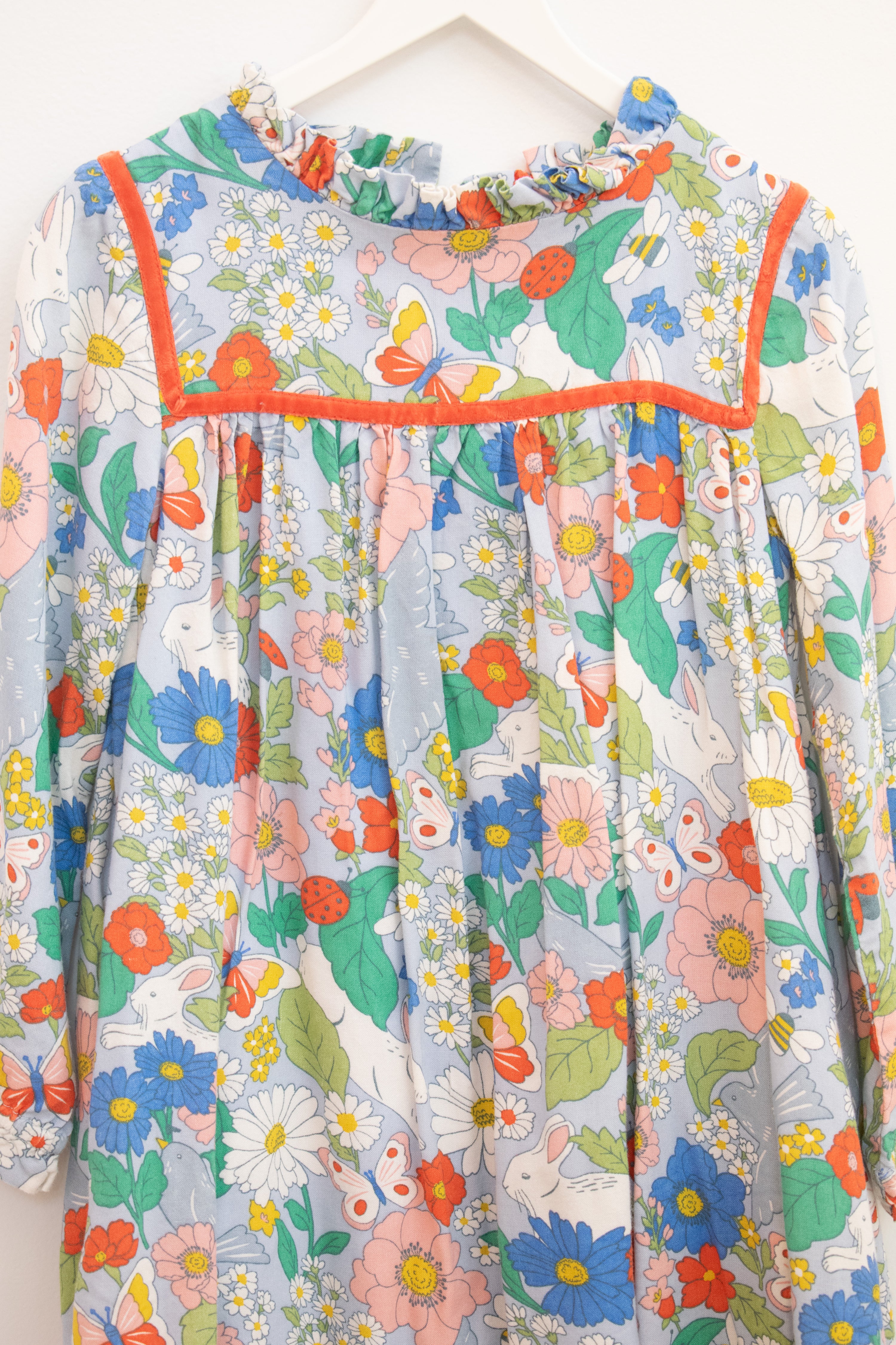 Mini Boden Floral Butterfly Dress / 3-4 Years
