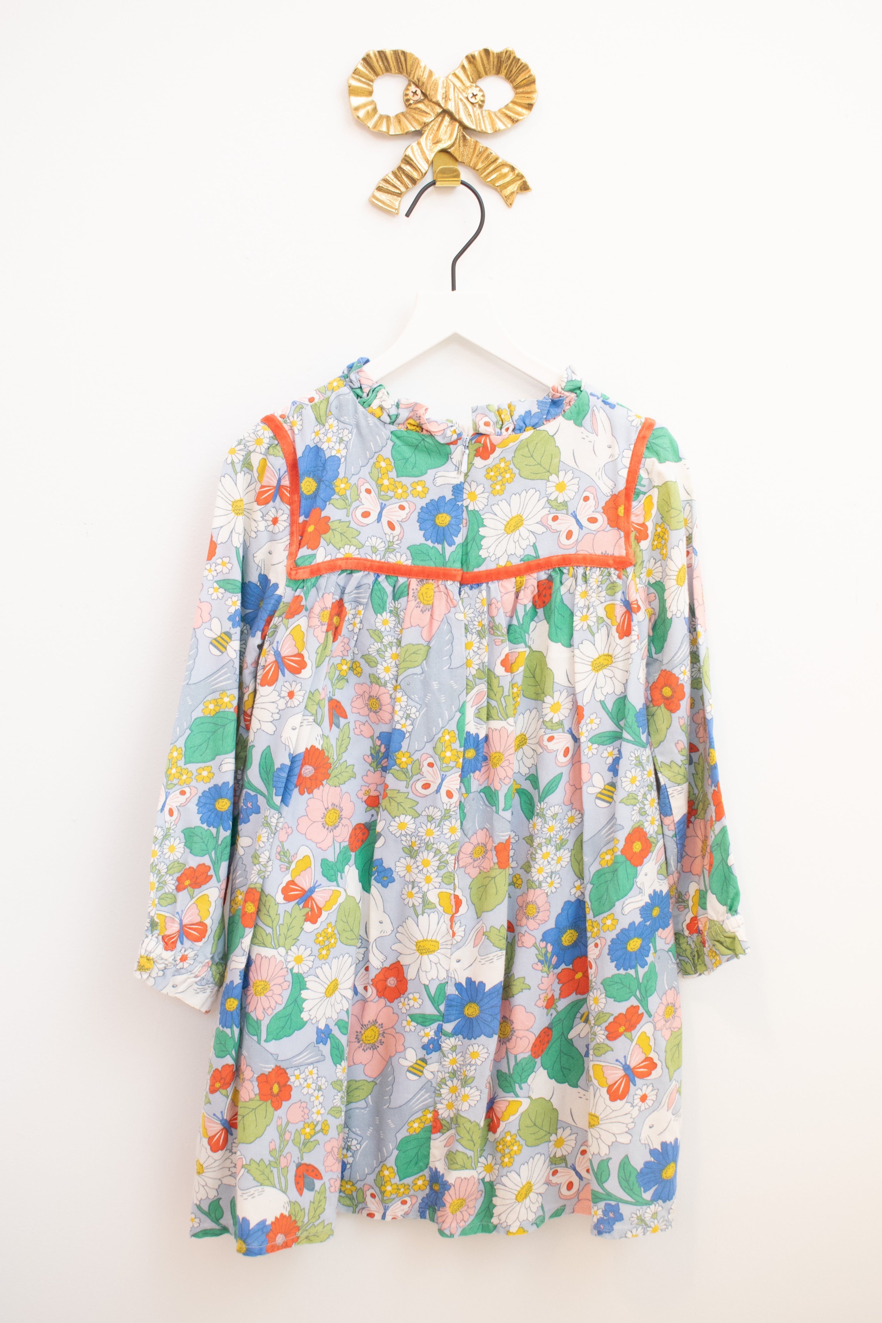 Mini Boden Floral Butterfly Dress / 3-4 Years