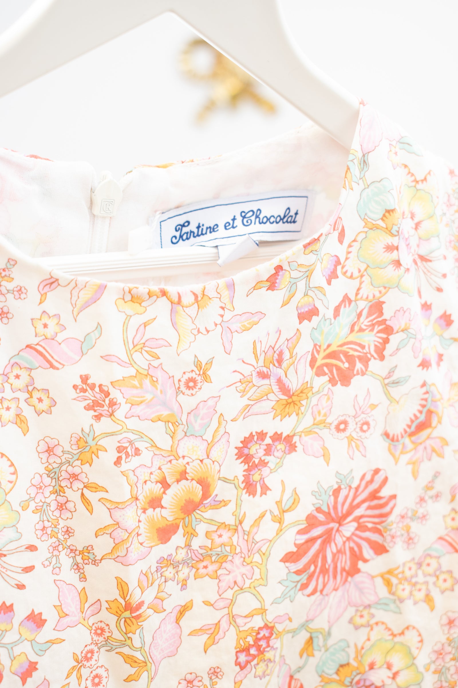 Tartine et Chocolat Spring Garden Flowers Bell Sleeve Dress / 6